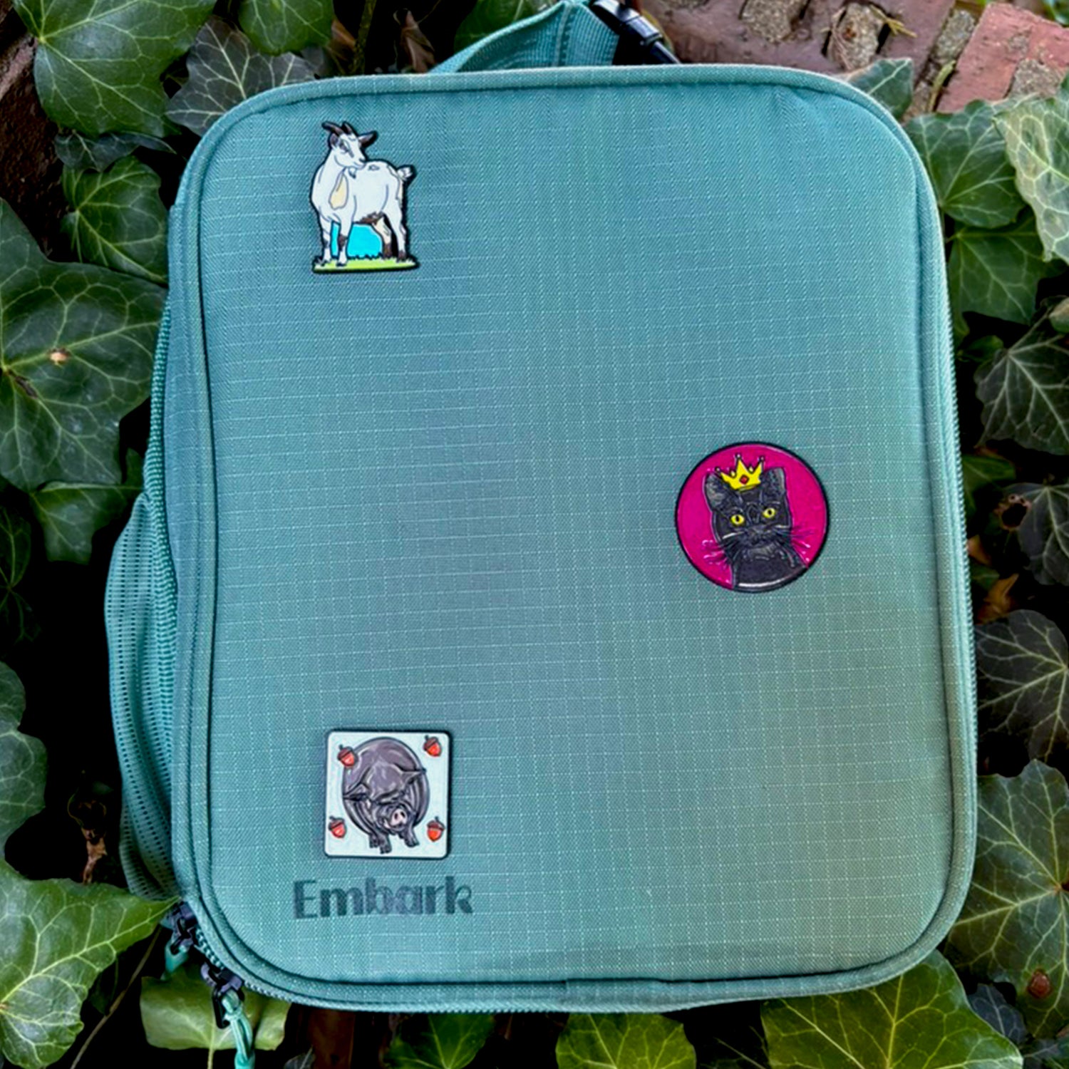 Farm Favorites Pins 3-Pack by Katie Van Slyke - on lunchbox