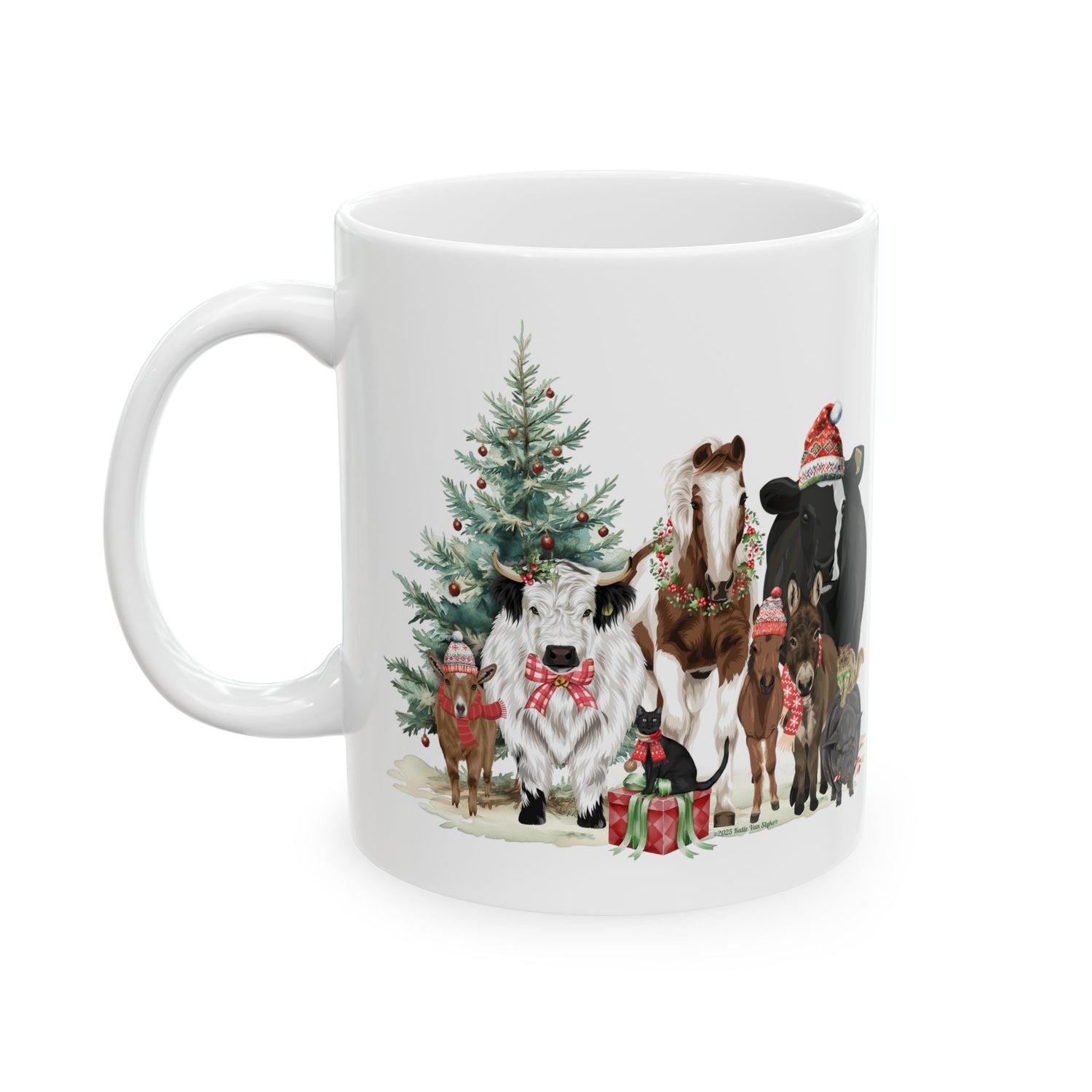 Festive Farm Mugs by Katie Van Slyke® 11oz left