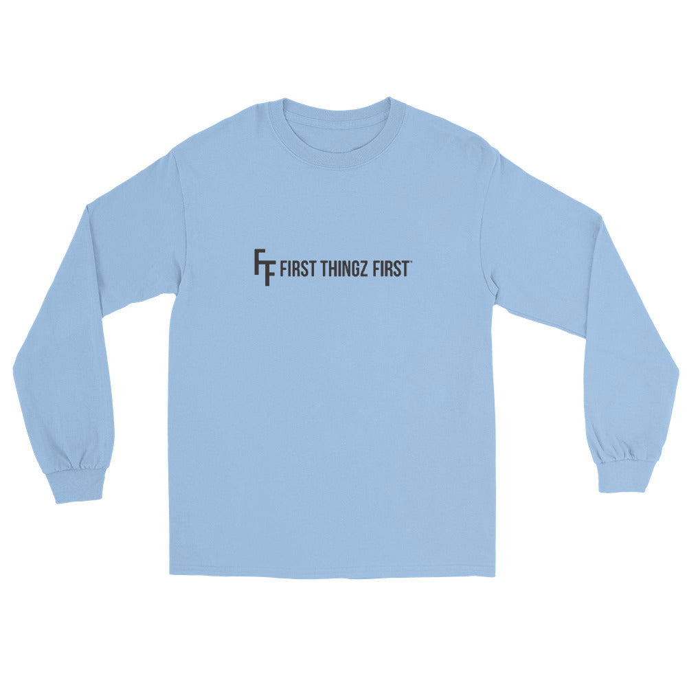 First Thingz First Long Sleeve T-Shirt by Katie Van Slyke - Light Blue