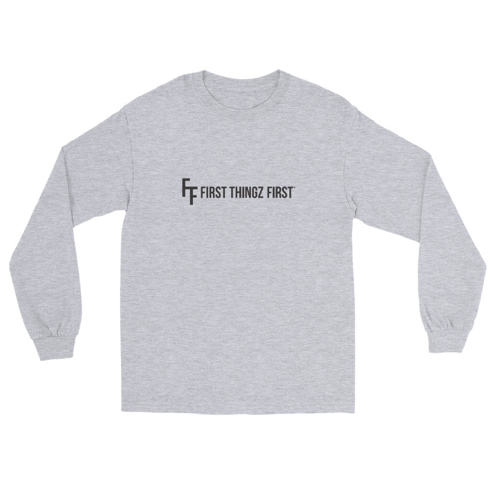 First Thingz First Long Sleeve T-Shirt by Katie Van Slyke - Sport Grey