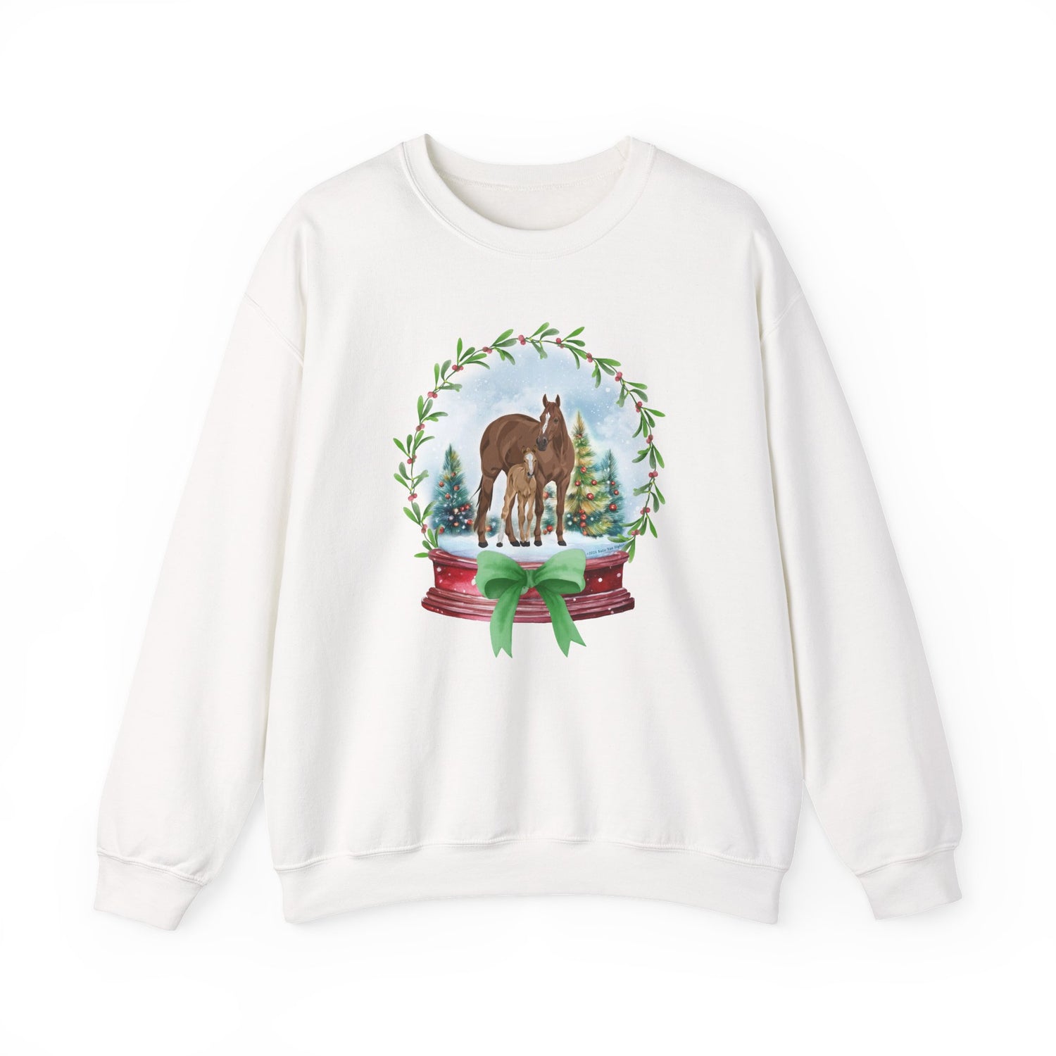 Frosty Foal Sweatshirt by Katie Van Slyke® White