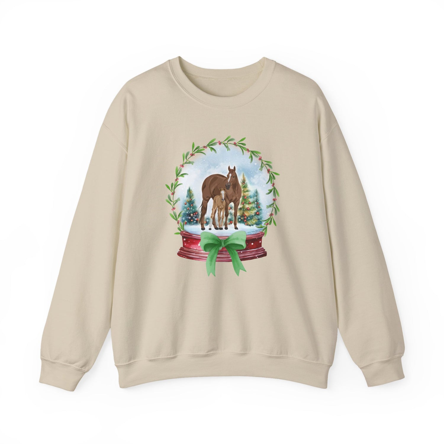 Frosty Foal Sweatshirt by Katie Van Slyke® Sand