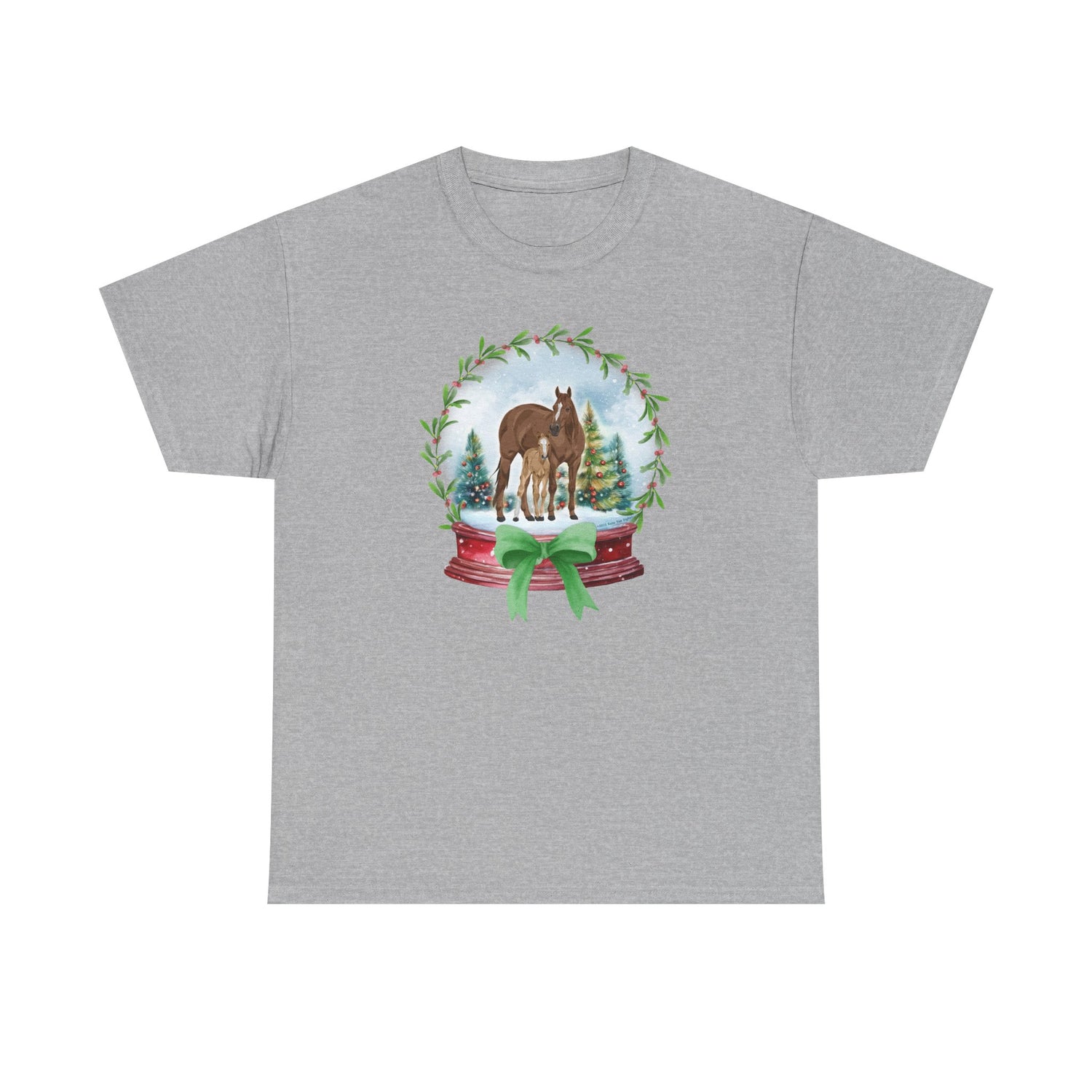 Frosty Foal T-Shirt by Katie Van Slyke® Sport Grey