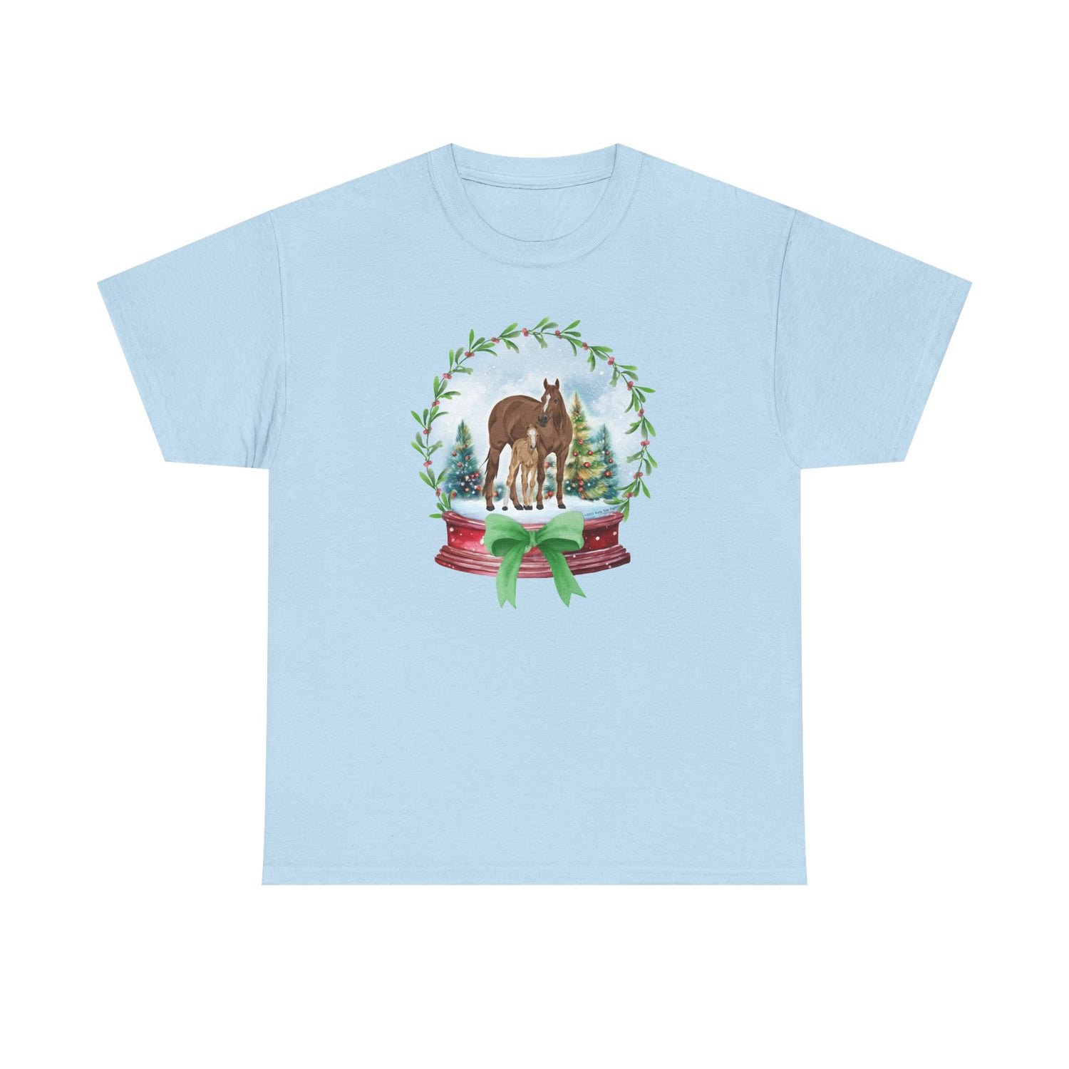Frosty Foal T-Shirt by Katie Van Slyke® Light Blue