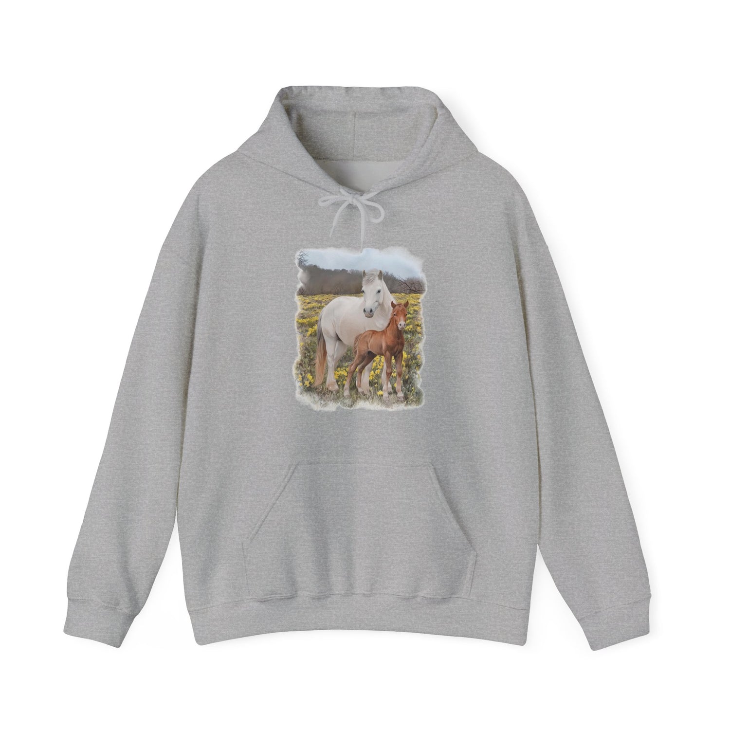 Glenn and Coco Hoodie by Katie Van Slyke® Sport Grey