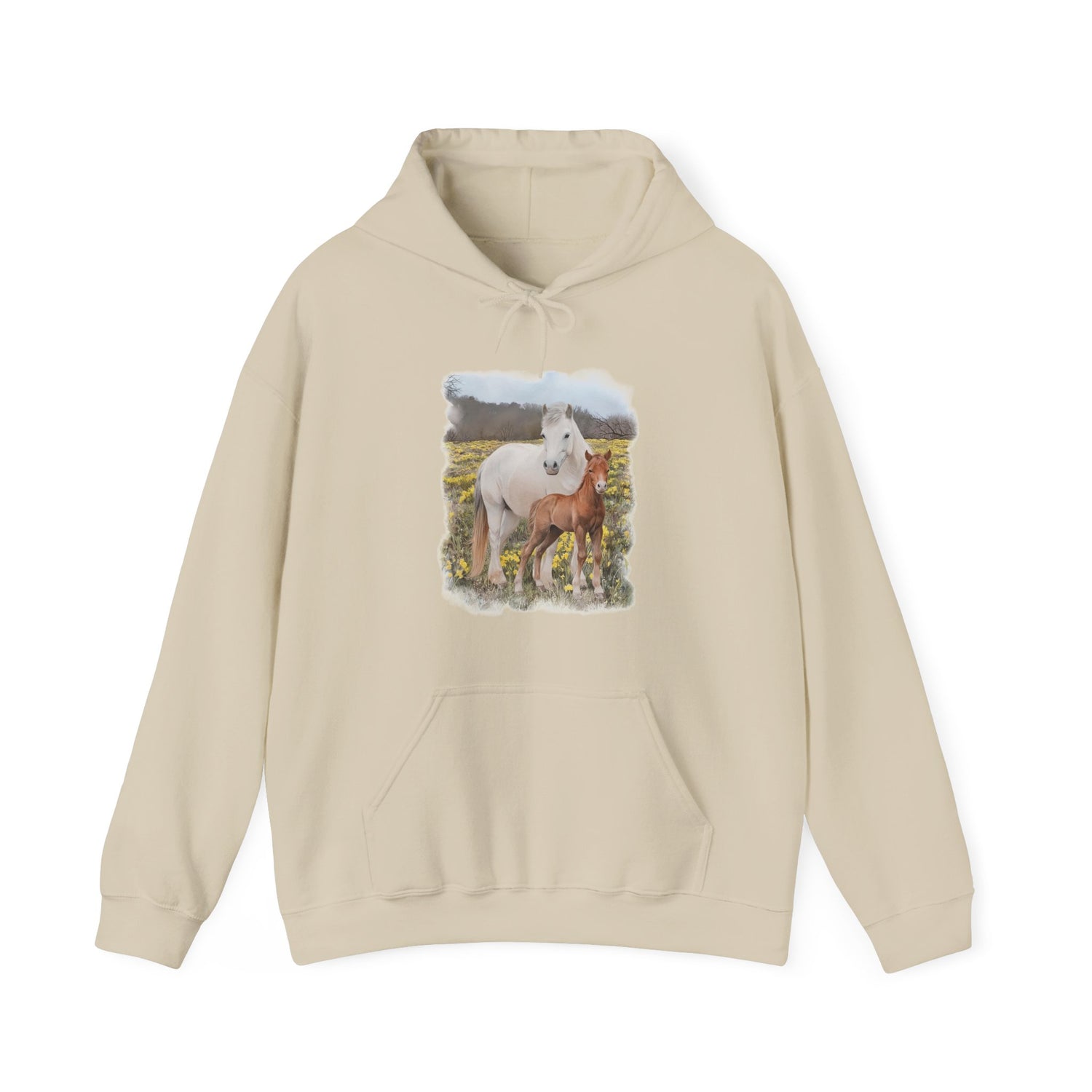 Glenn and Coco Hoodie by Katie Van Slyke® Sand