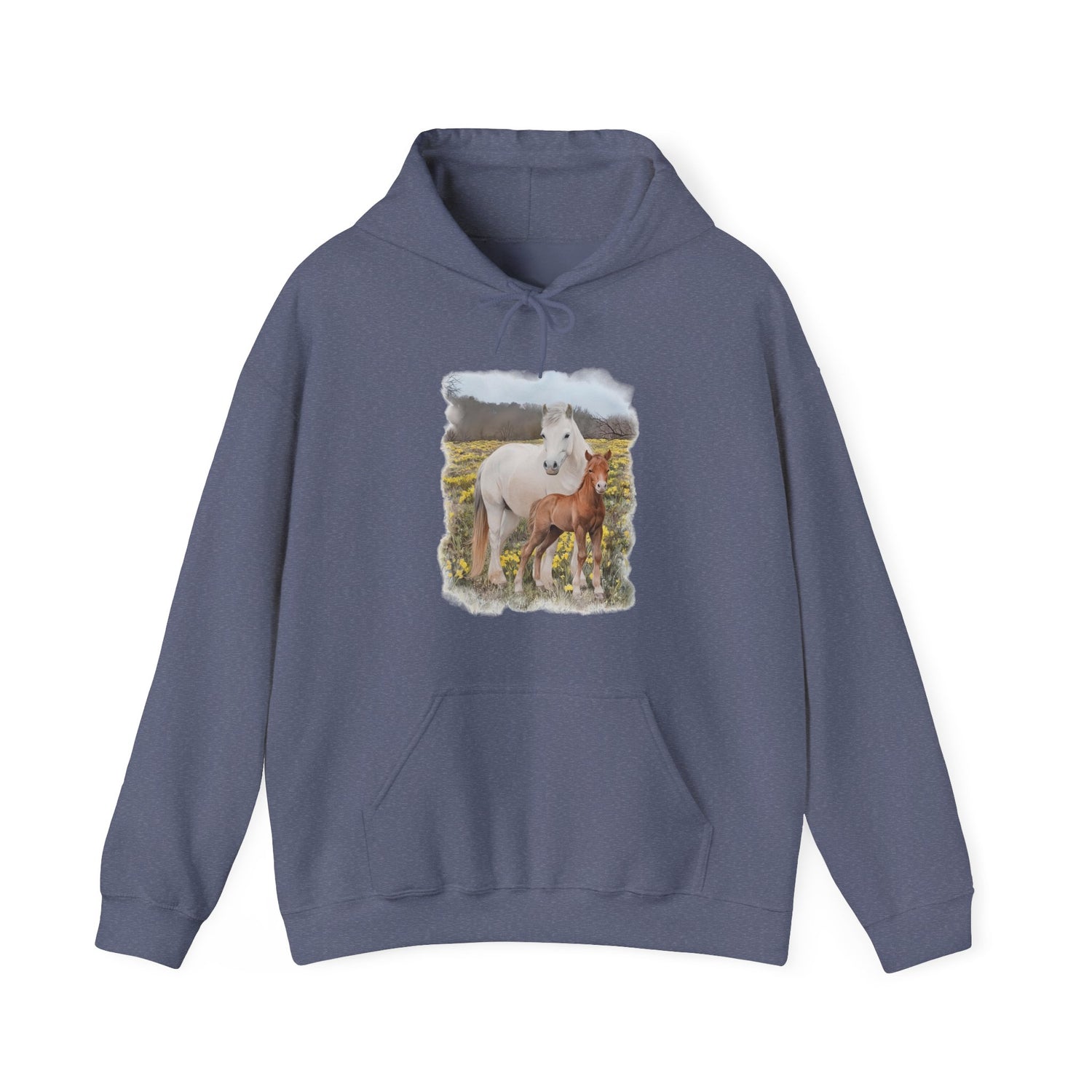 Glenn and Coco Hoodie by Katie Van Slyke® Heather Navy