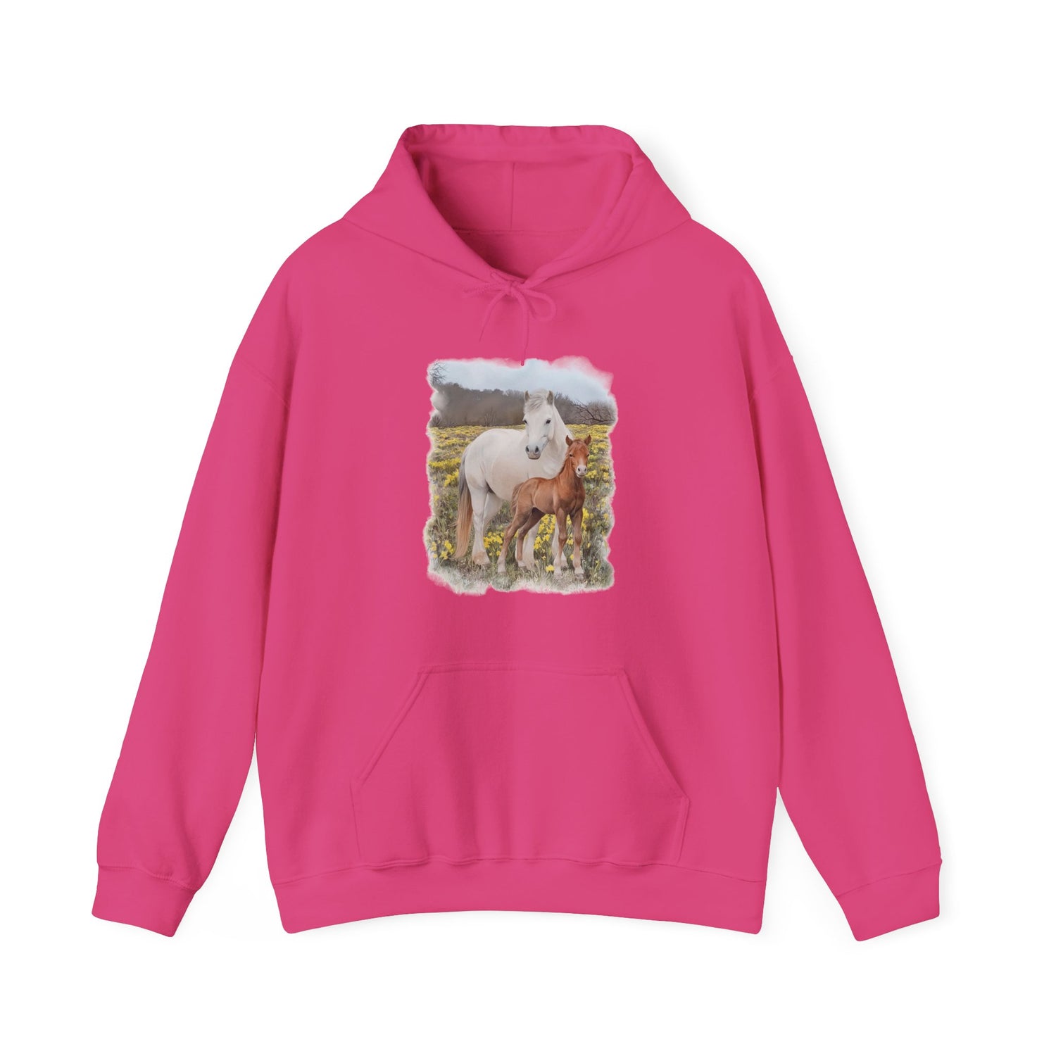 Glenn and Coco Hoodie by Katie Van Slyke® heliconia