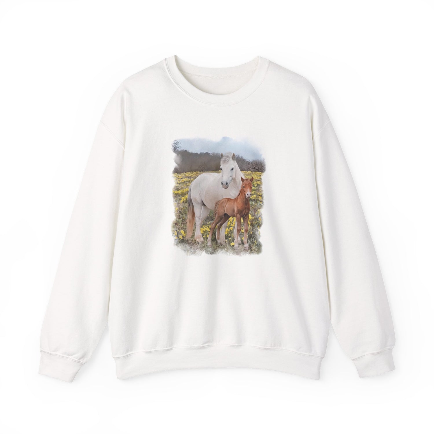 Glenn and Coco Sweatshirt by Katie Van Slyke® White