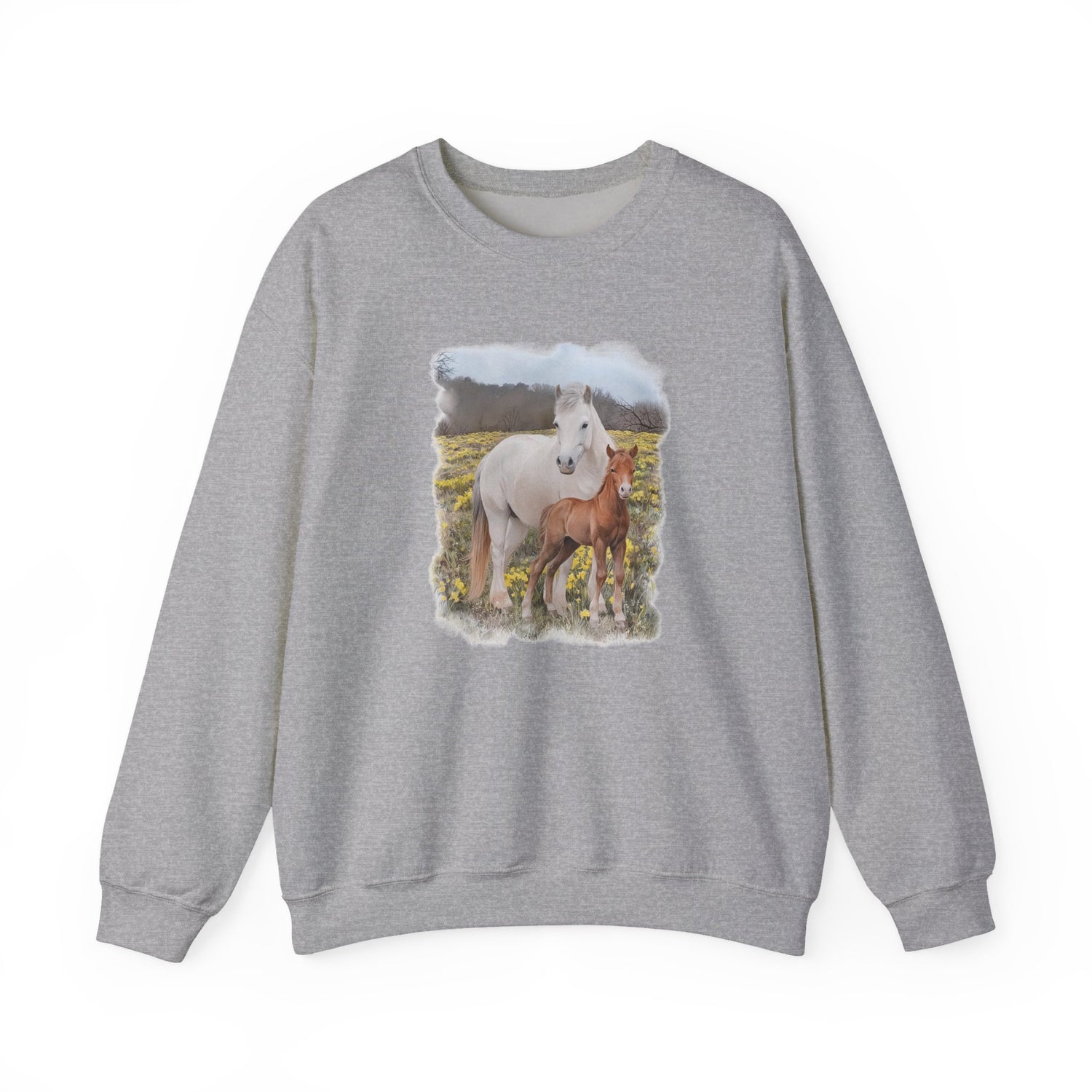 Glenn and Coco Sweatshirt by Katie Van Slyke® Sport Grey