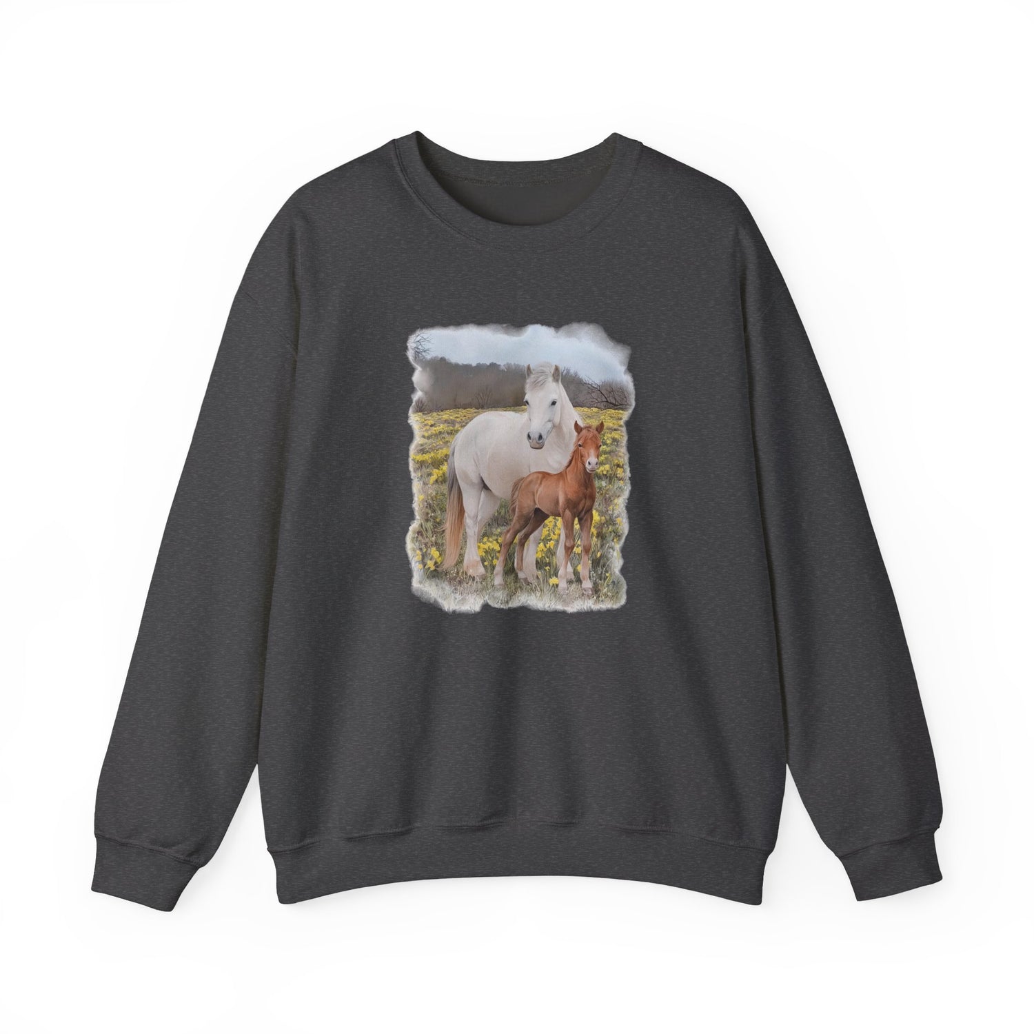 Glenn and Coco Sweatshirt by Katie Van Slyke® Dark Heather