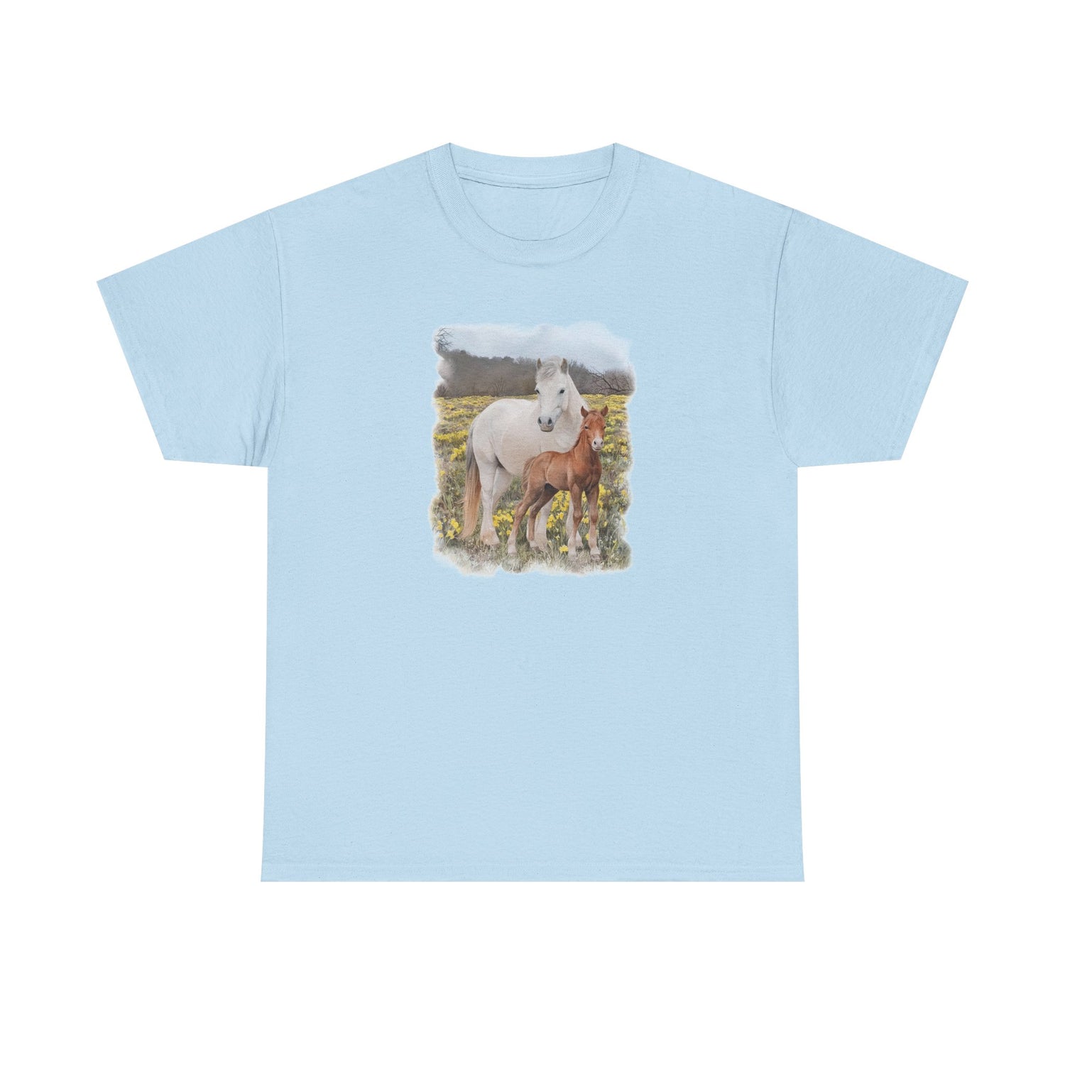 Glenn and Coco T-Shirt by Katie Van Slyke® Light blue