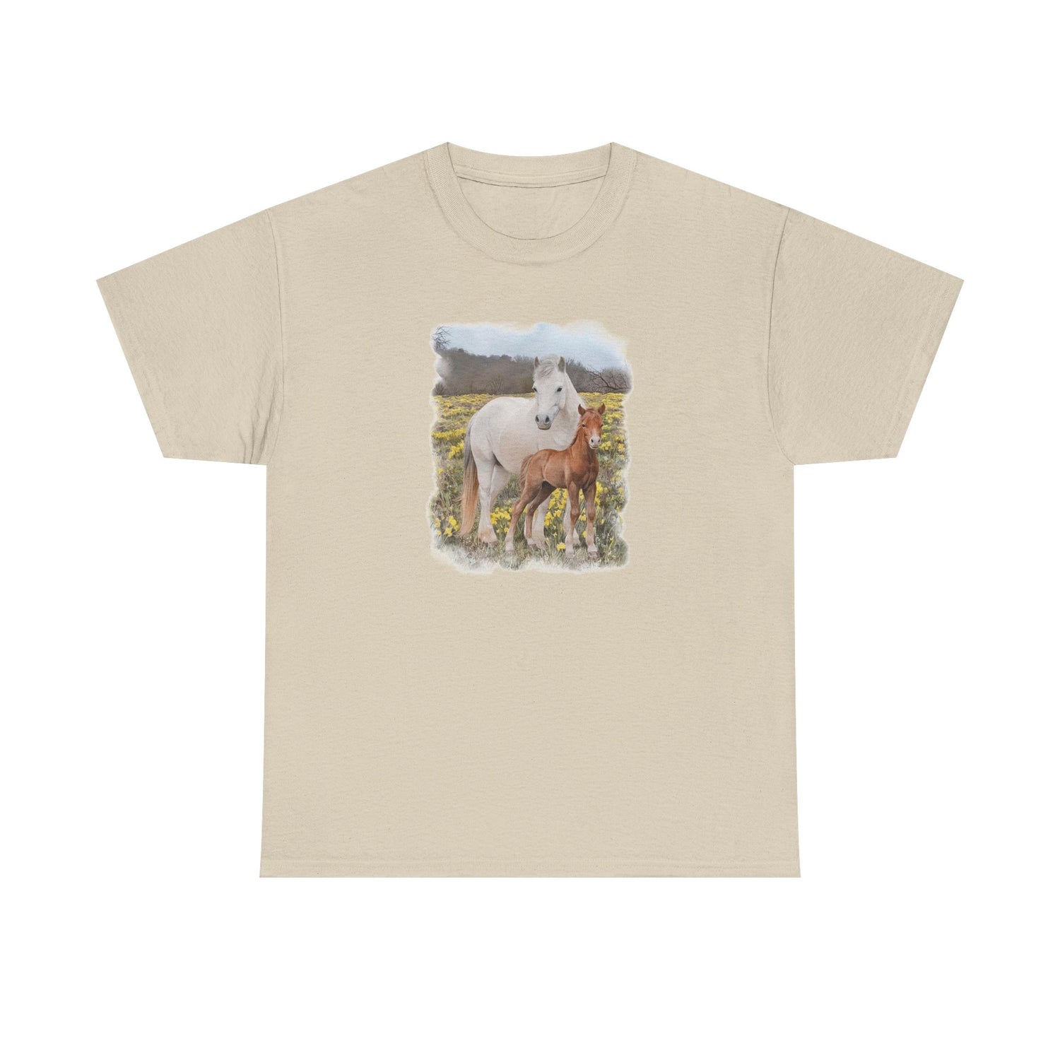 Glenn and Coco T-Shirt by Katie Van Slyke® Sand