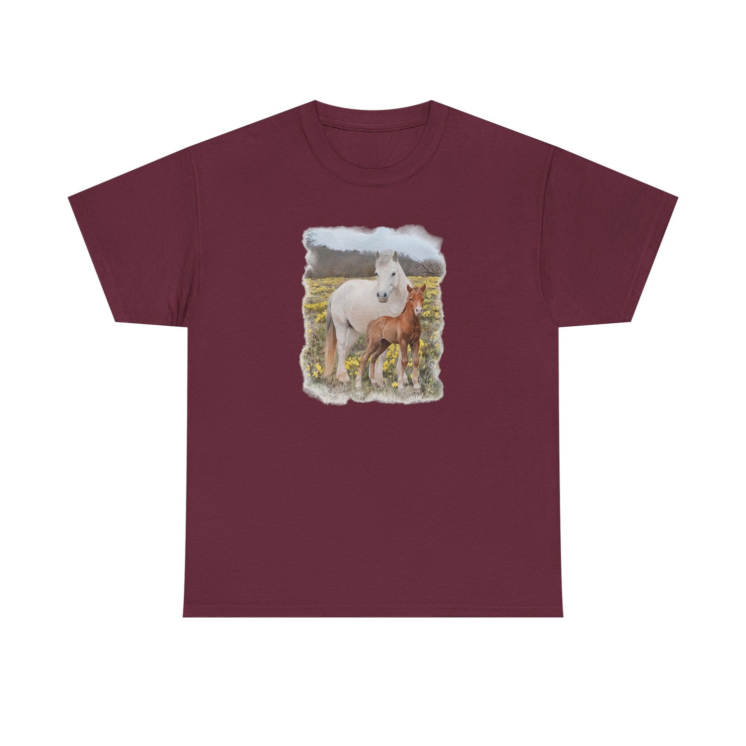 Glenn and Coco T-Shirt by Katie Van Slyke® Maroon
