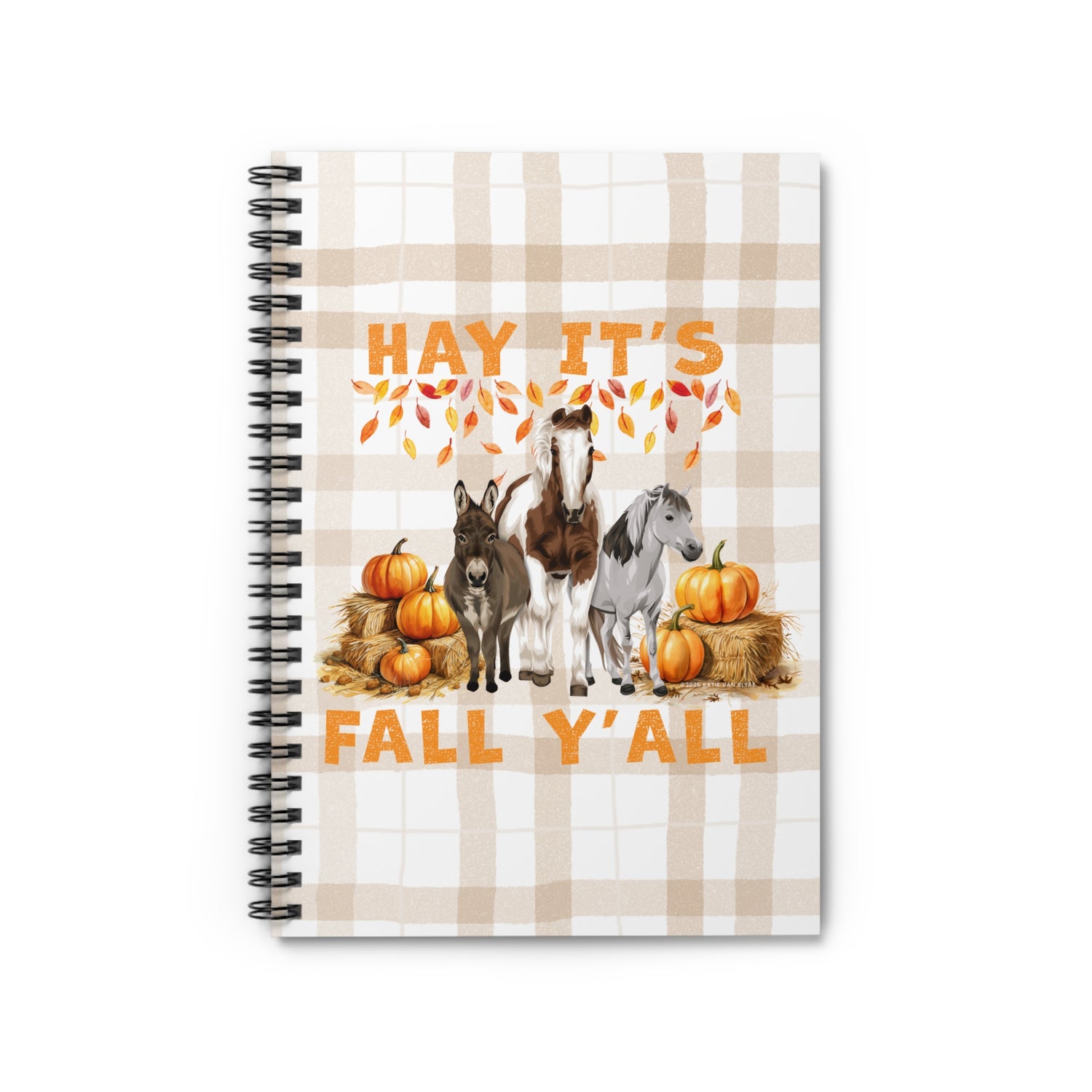 Hay Fall Notebook by Katie Van Slyke™ front