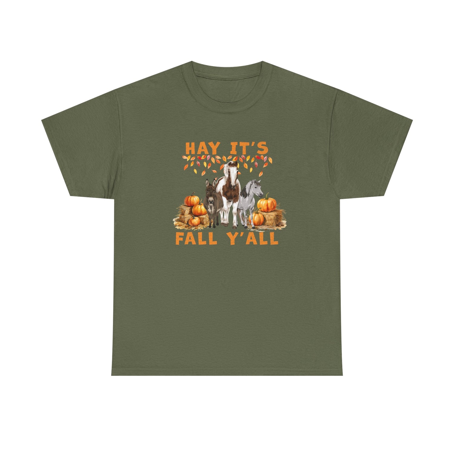 Hay Fall T-Shirt by Katie Van Slyke™ Military Green