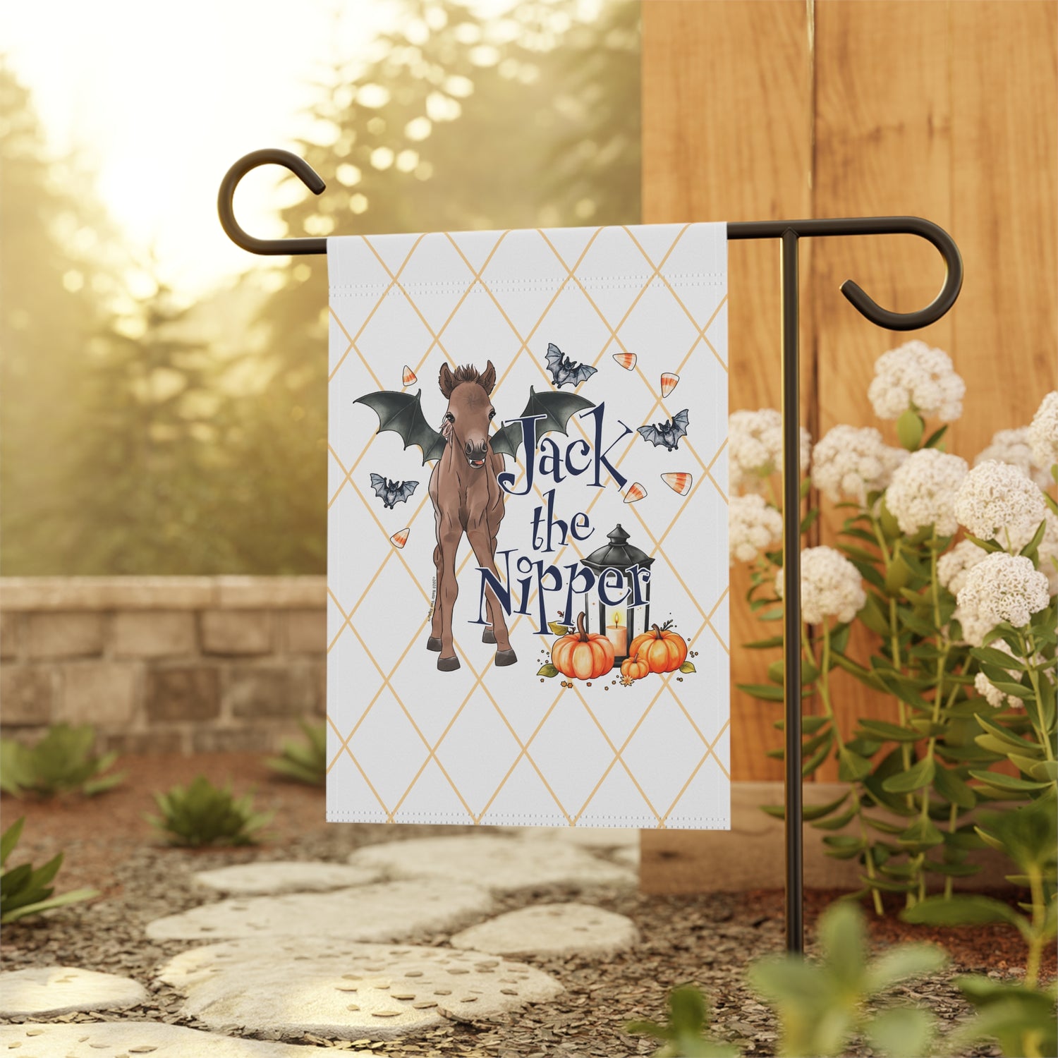 Jack The Nipper Banner by Katie Van Slyke™ Outside
