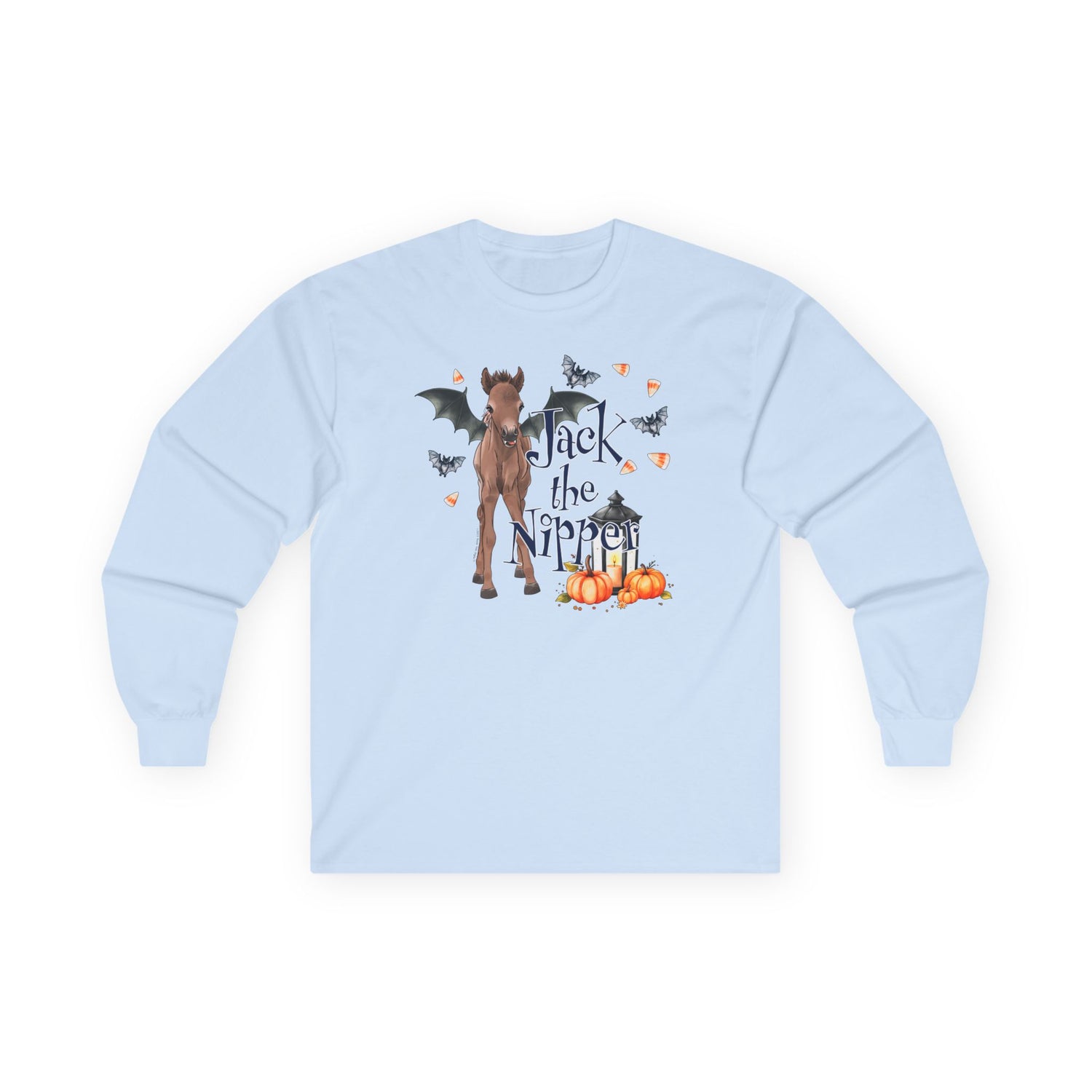 Jack The Nipper Long Sleeve T-Shirt by Katie Van Slyke™ Light Blue