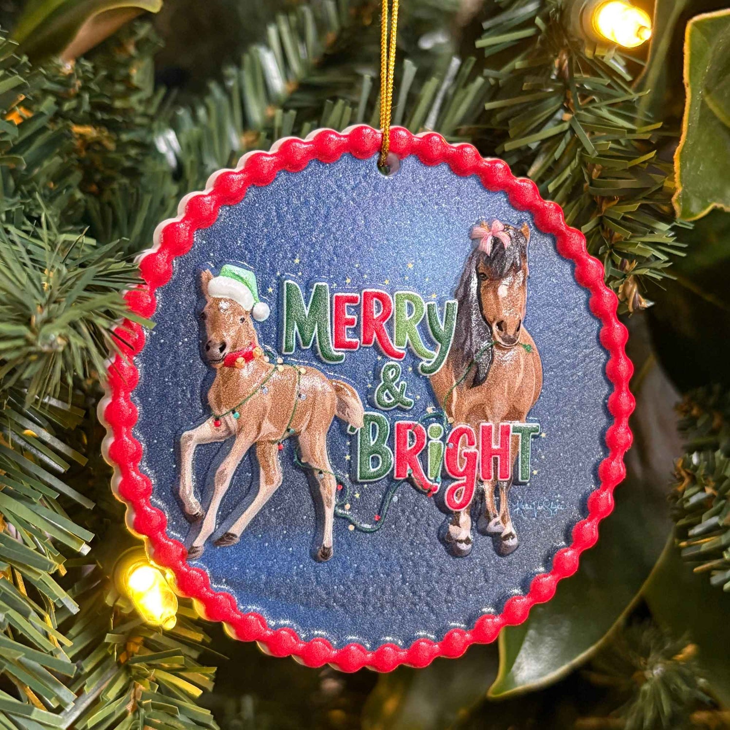 Jack and Janis Ornament by Katie Van Slyke® tree