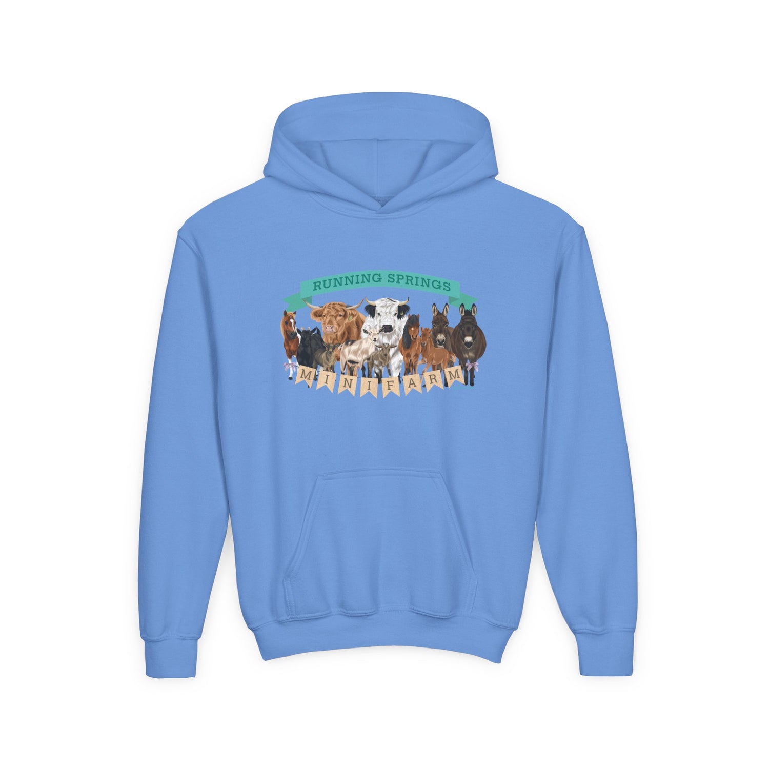KIDS 2025 Mini Farm Hoodie by Katie Van Slyke™ Carolina Blue