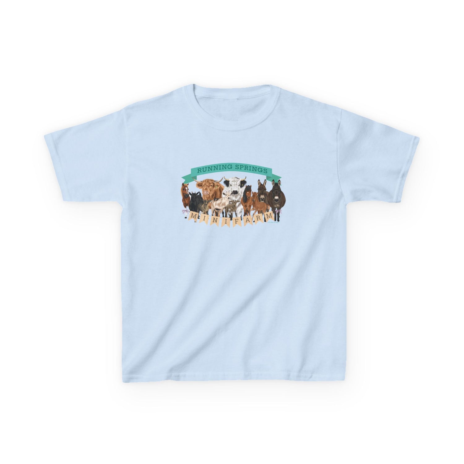 KIDS 2025 Mini Farm T-Shirt by Katie Van Slyke™ Light Blue