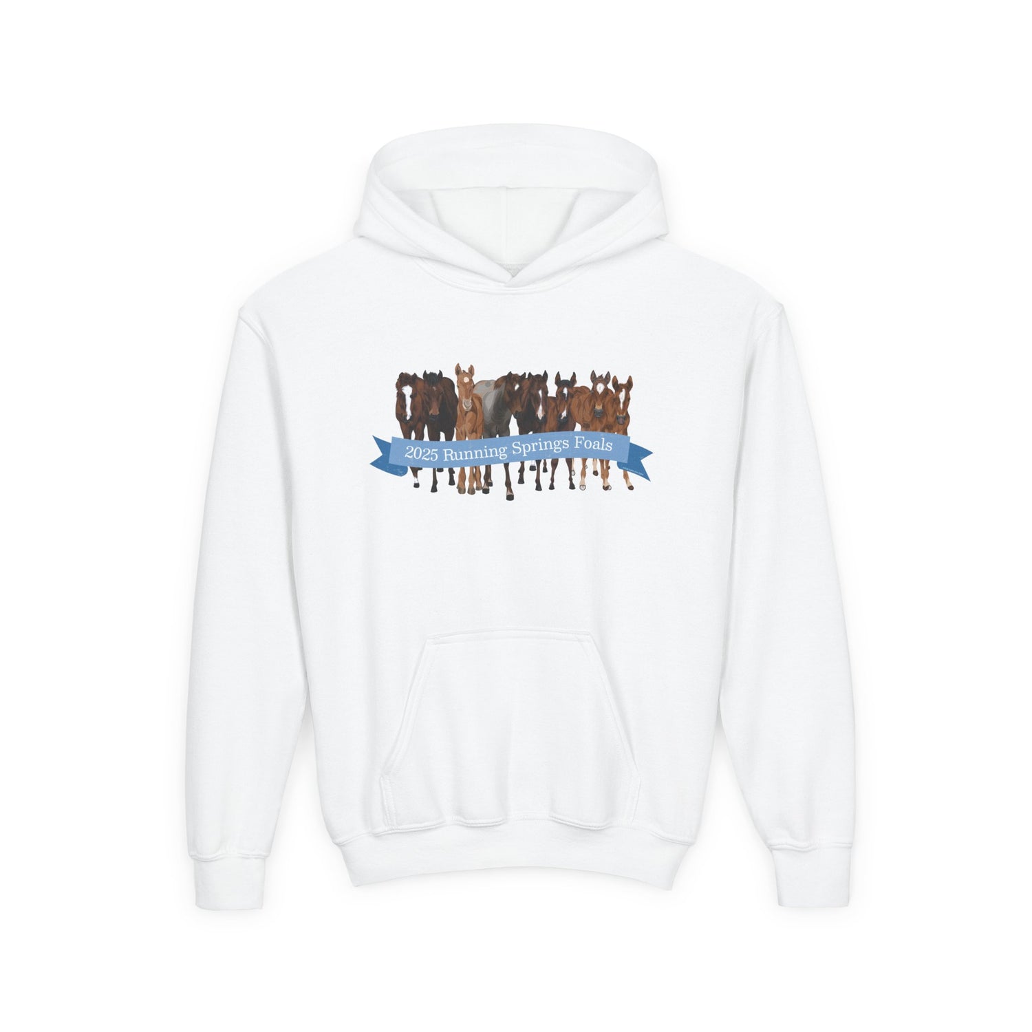 KIDS 2025 Running Springs Foals Hoodie by Katie Van Slyke™ White
