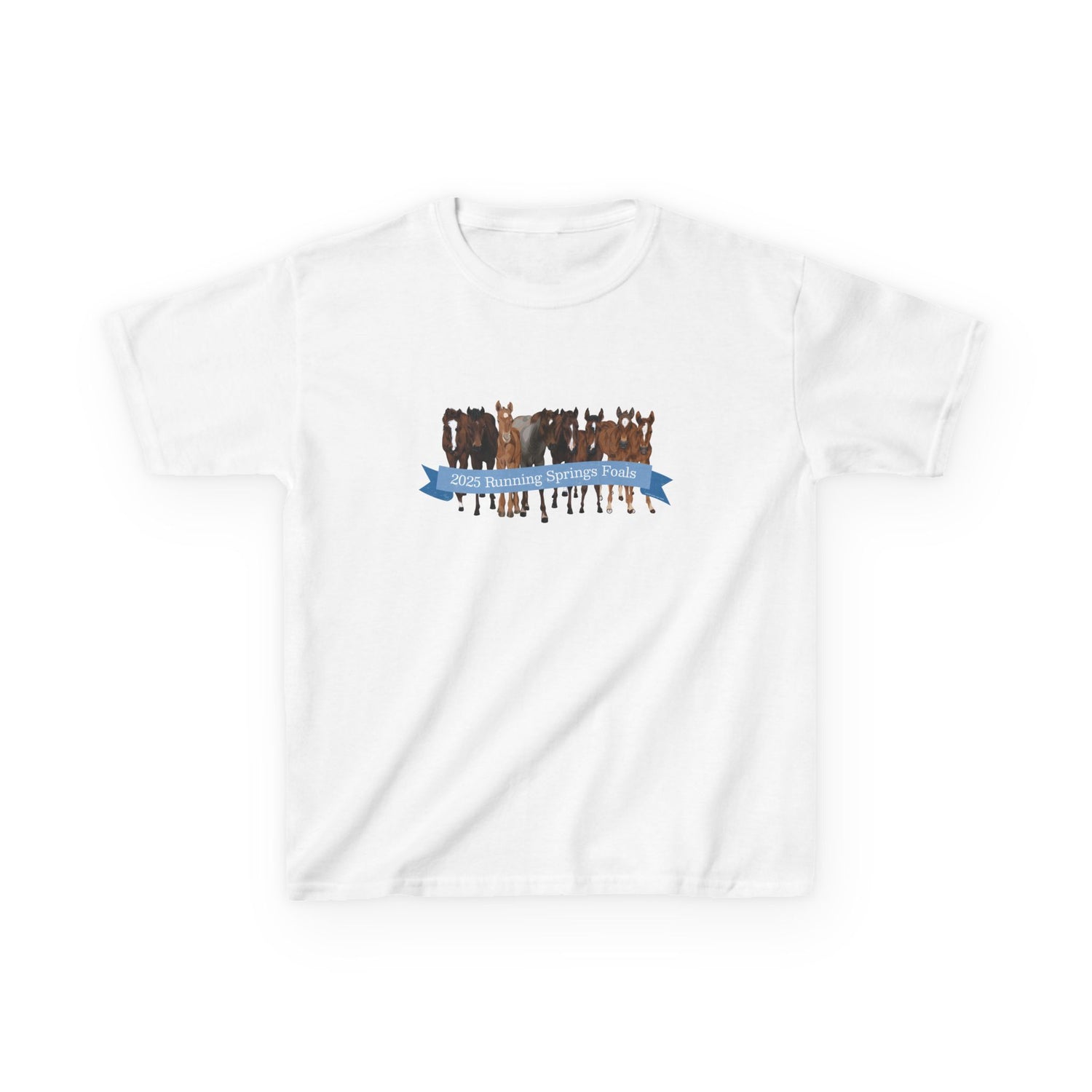 KIDS 2025 Running Springs Foals T-Shirt by Katie Van Slyke™ White