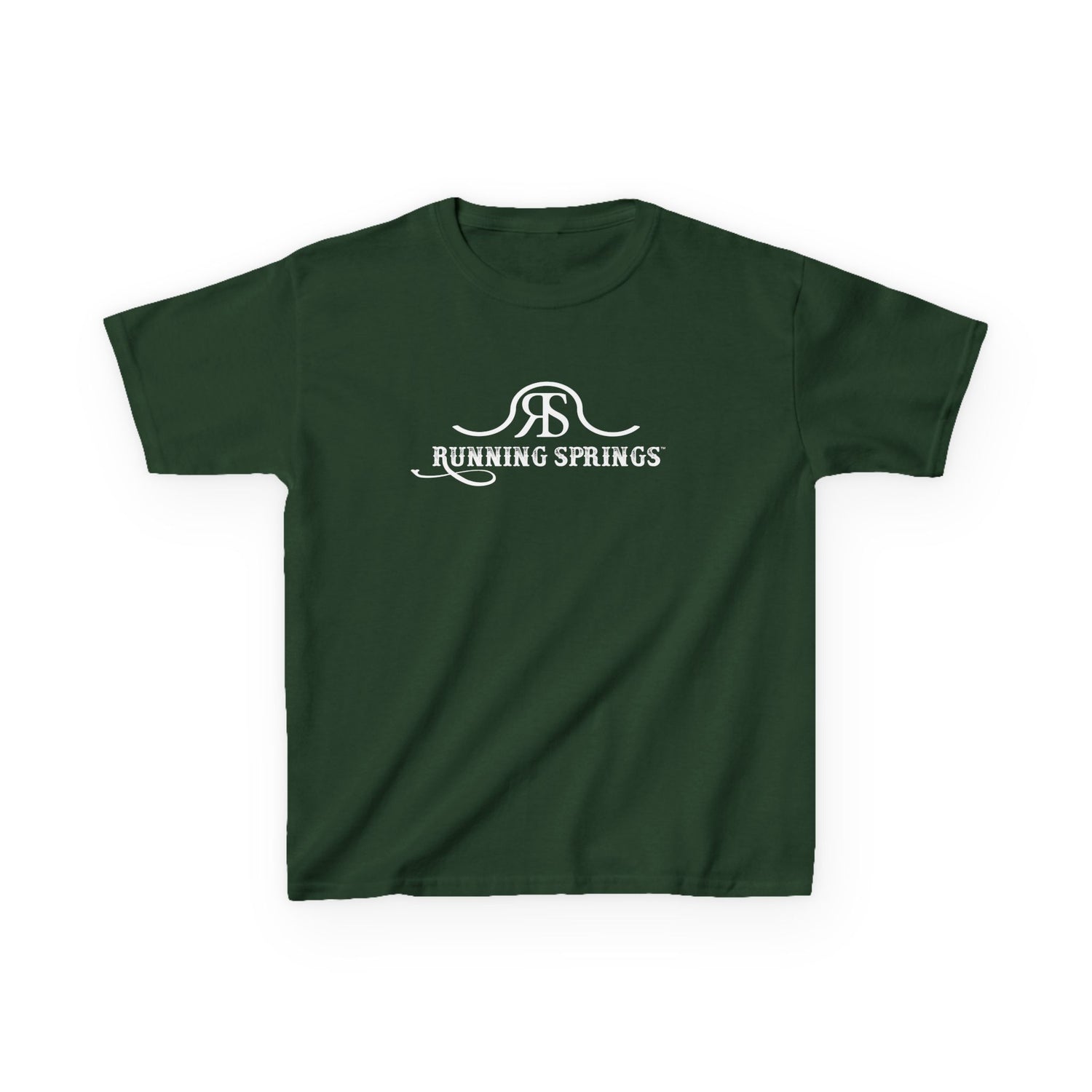 KIDS 2026 Running Springs T-Shirt by Katie Van Slyke® Forest Green