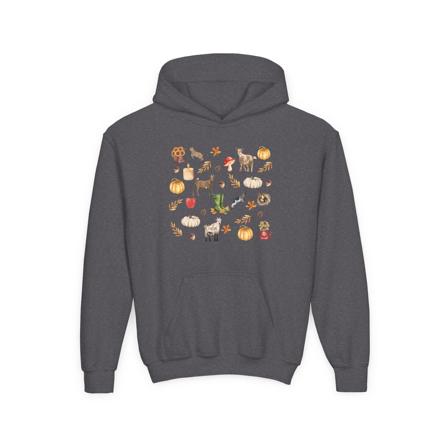 KIDS Autumn Goaties Hoodie by Katie Van Slyke™ Dark Heather