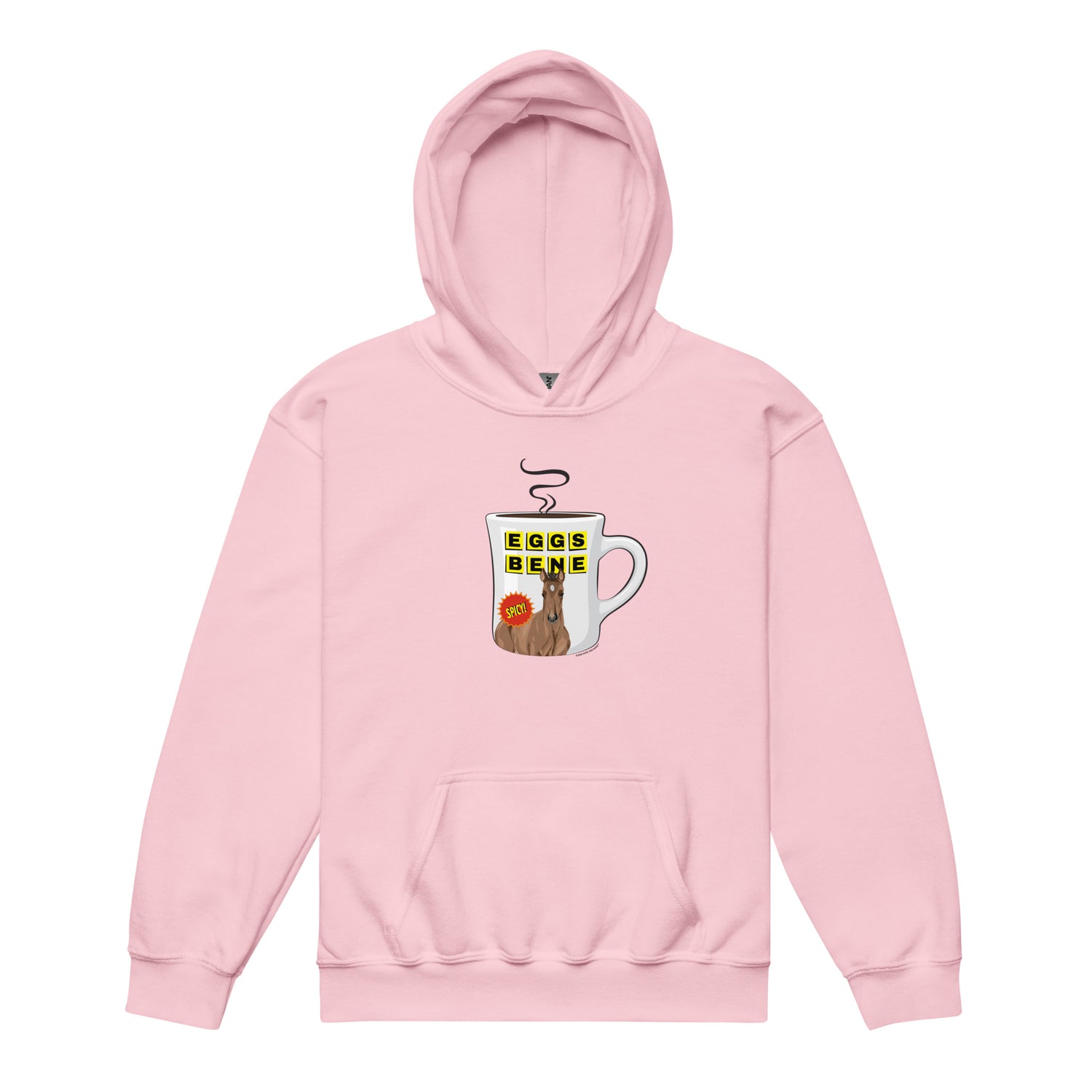 KIDS Eggs Benedict Hoodie by Katie Van Slyke - Light Pink