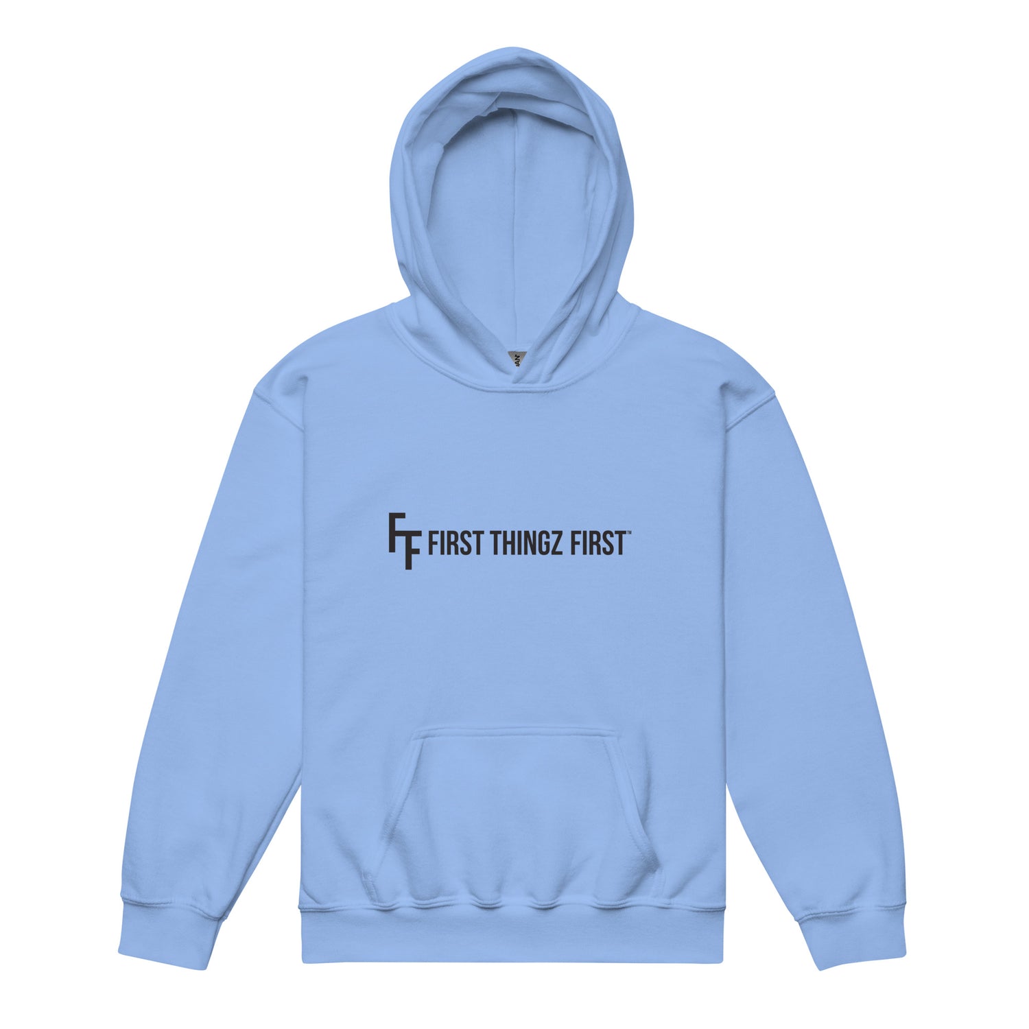 KIDS First Thingz First Hoodie by Katie Van Slyke - Carolina Blue