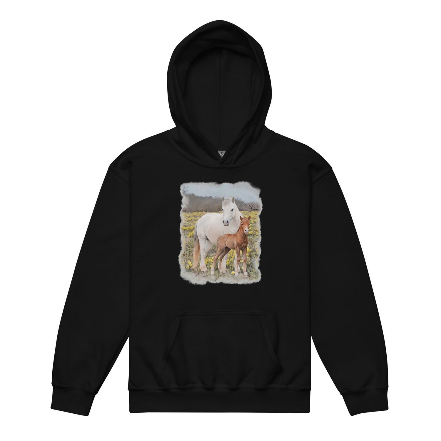 KIDS Glenn and Coco Hoodie by Katie Van Slyke - Black