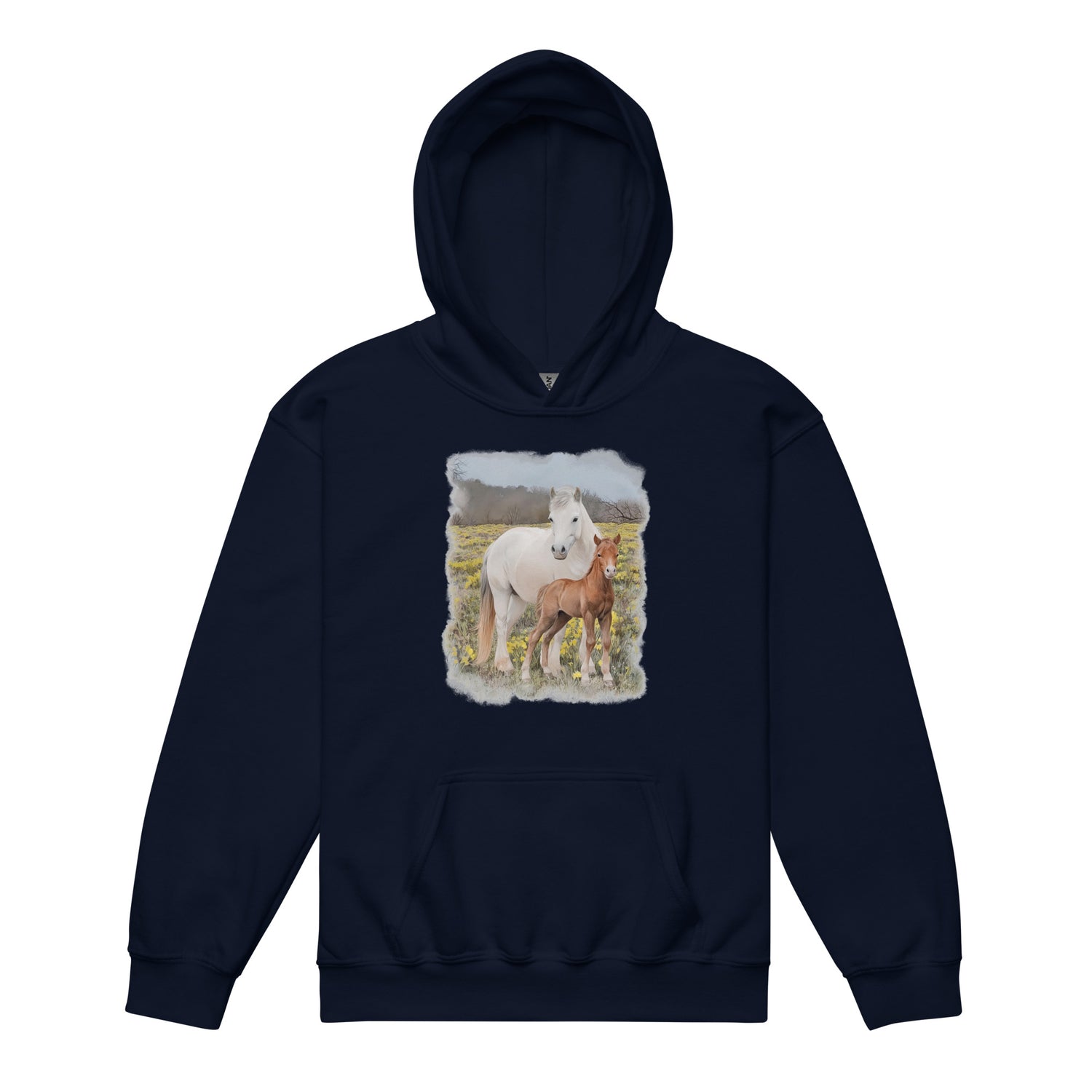 KIDS Glenn and Coco Hoodie by Katie Van Slyke - Navy