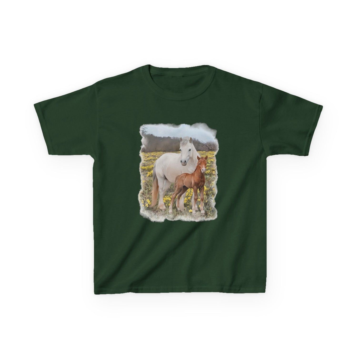 KIDS Glenn and Coco T-Shirt by Katie Van Slyke® Forest Green