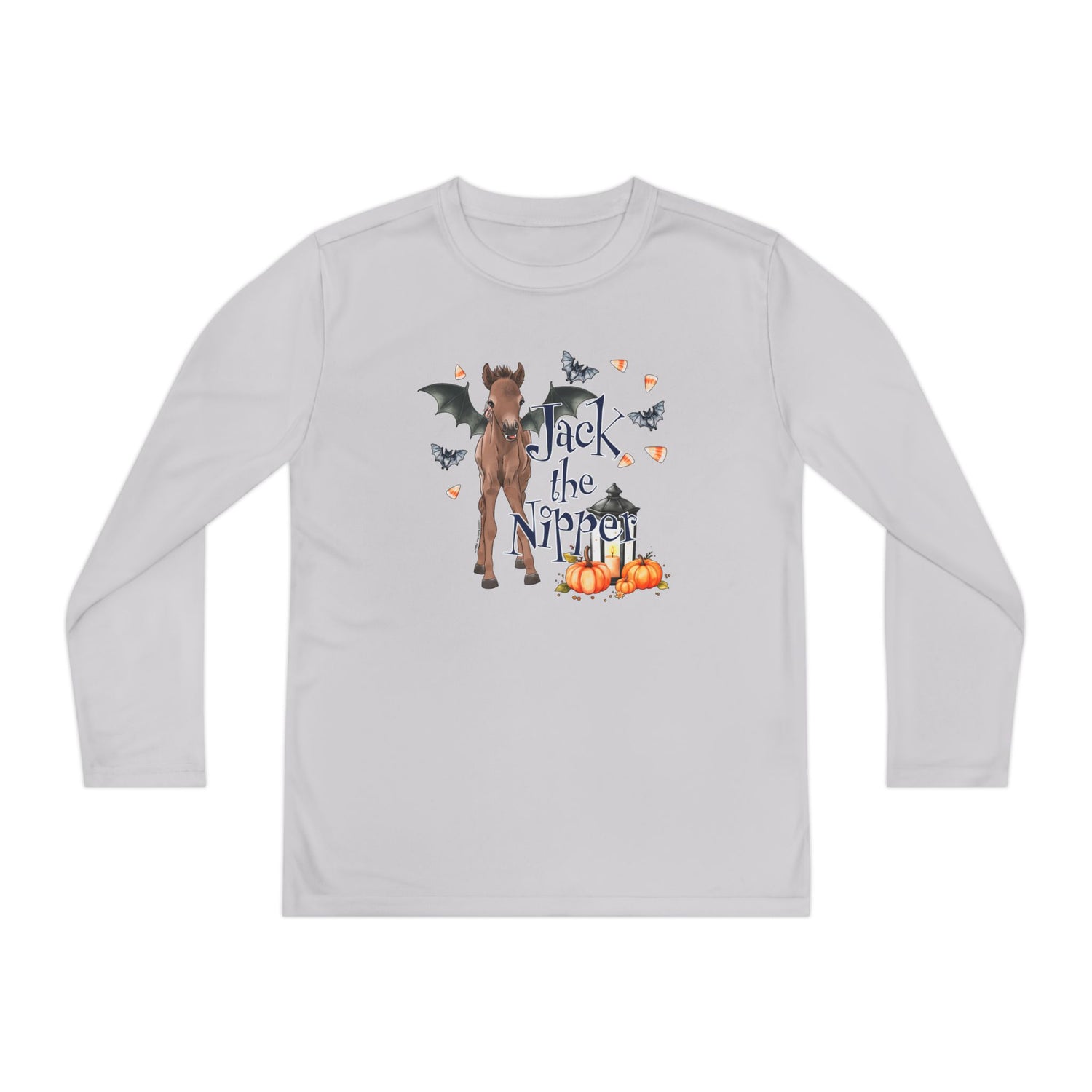 KIDS Jack The Nipper Long Sleeve T-Shirt by Katie Van Slyke™ Silver