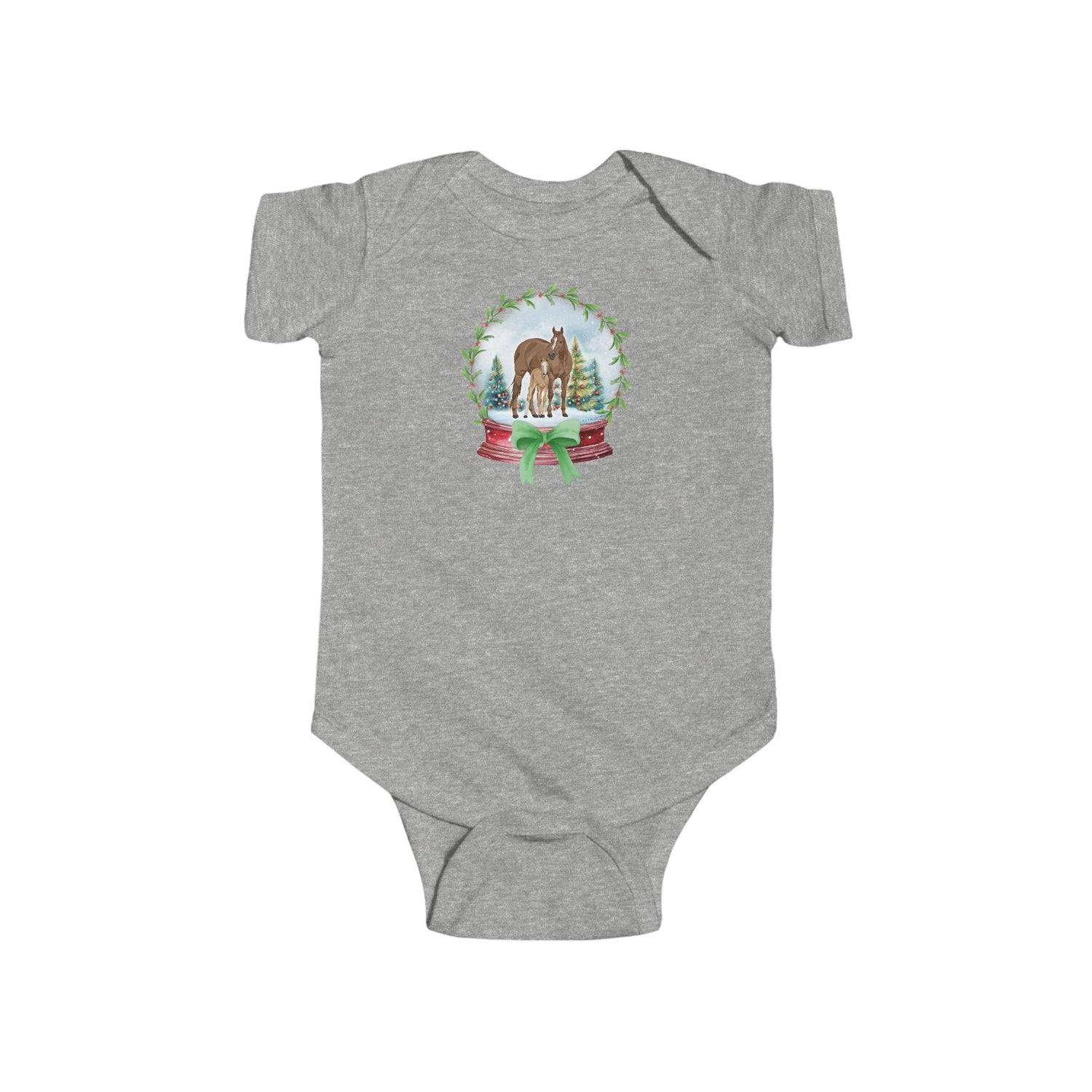 KIDS Let It Snow Onesie by Katie Van Slyke® Sport Grey