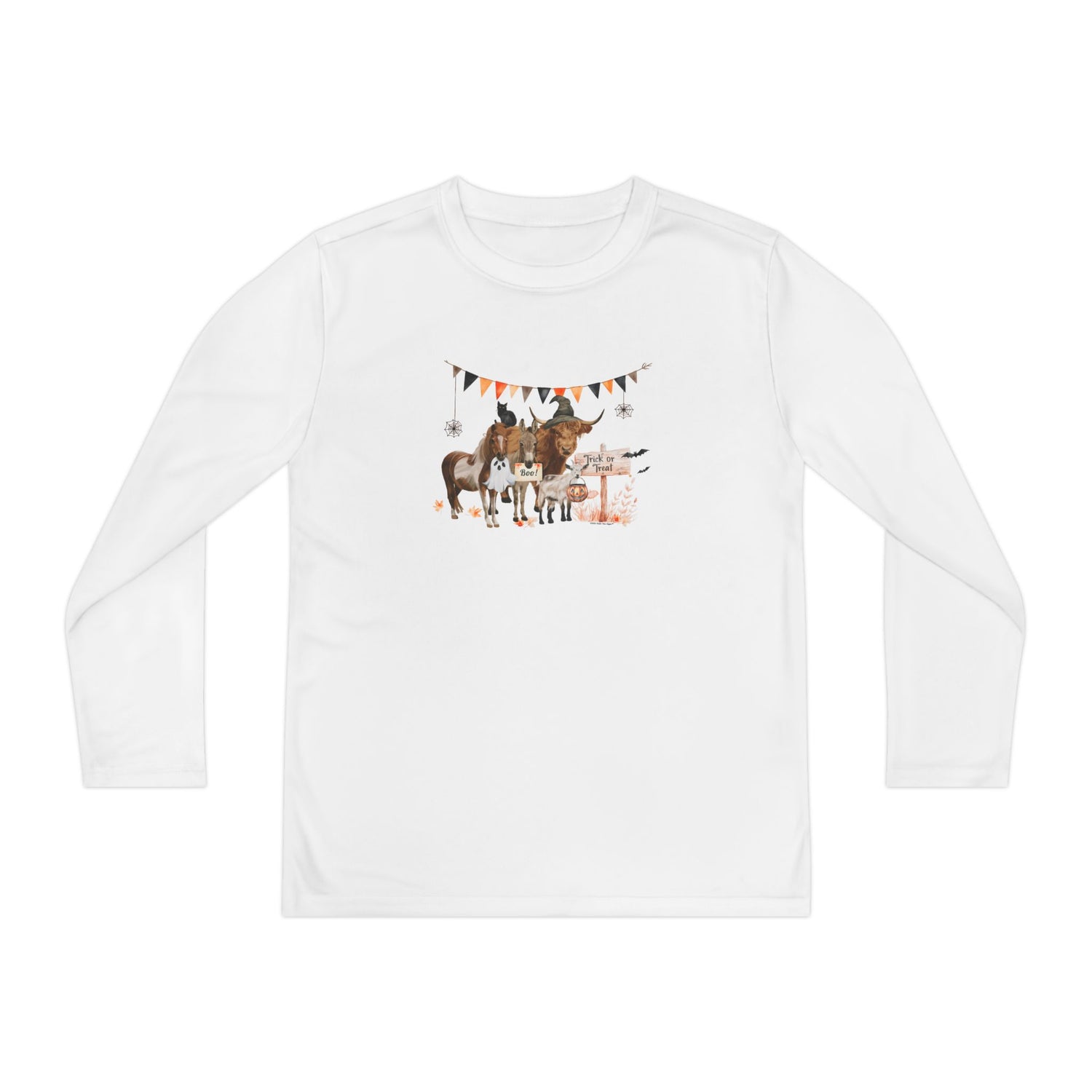 KIDS Mini Halloween Long Sleeve T-Shirt by Katie Van Slyke™ White