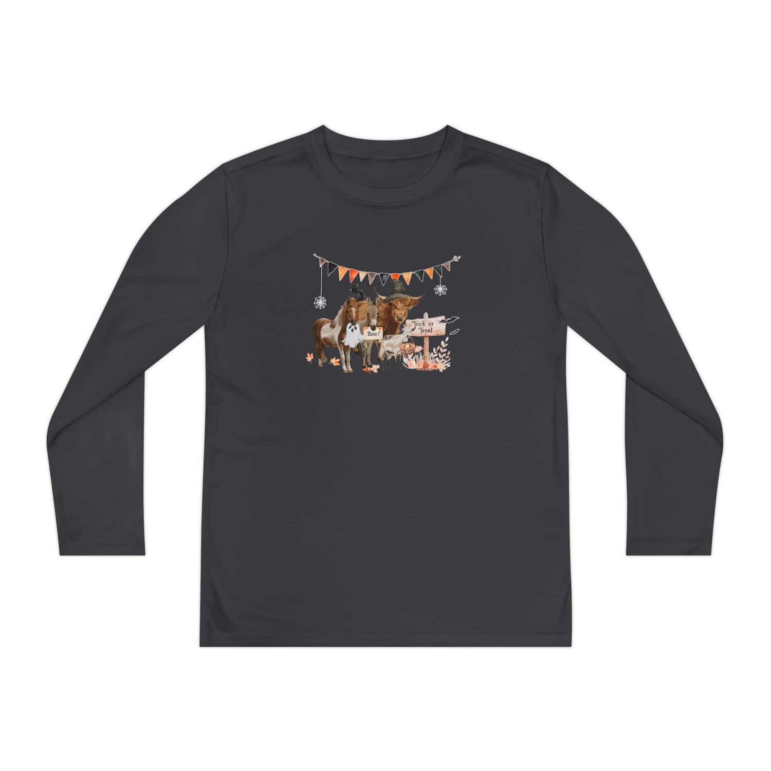 KIDS Mini Halloween Long Sleeve T-Shirt by Katie Van Slyke™ Black