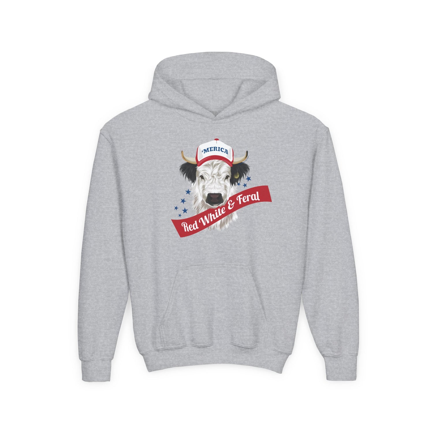 KIDS Mini 'Merica Hoodie by Katie Van Slyke™ Sport Grey