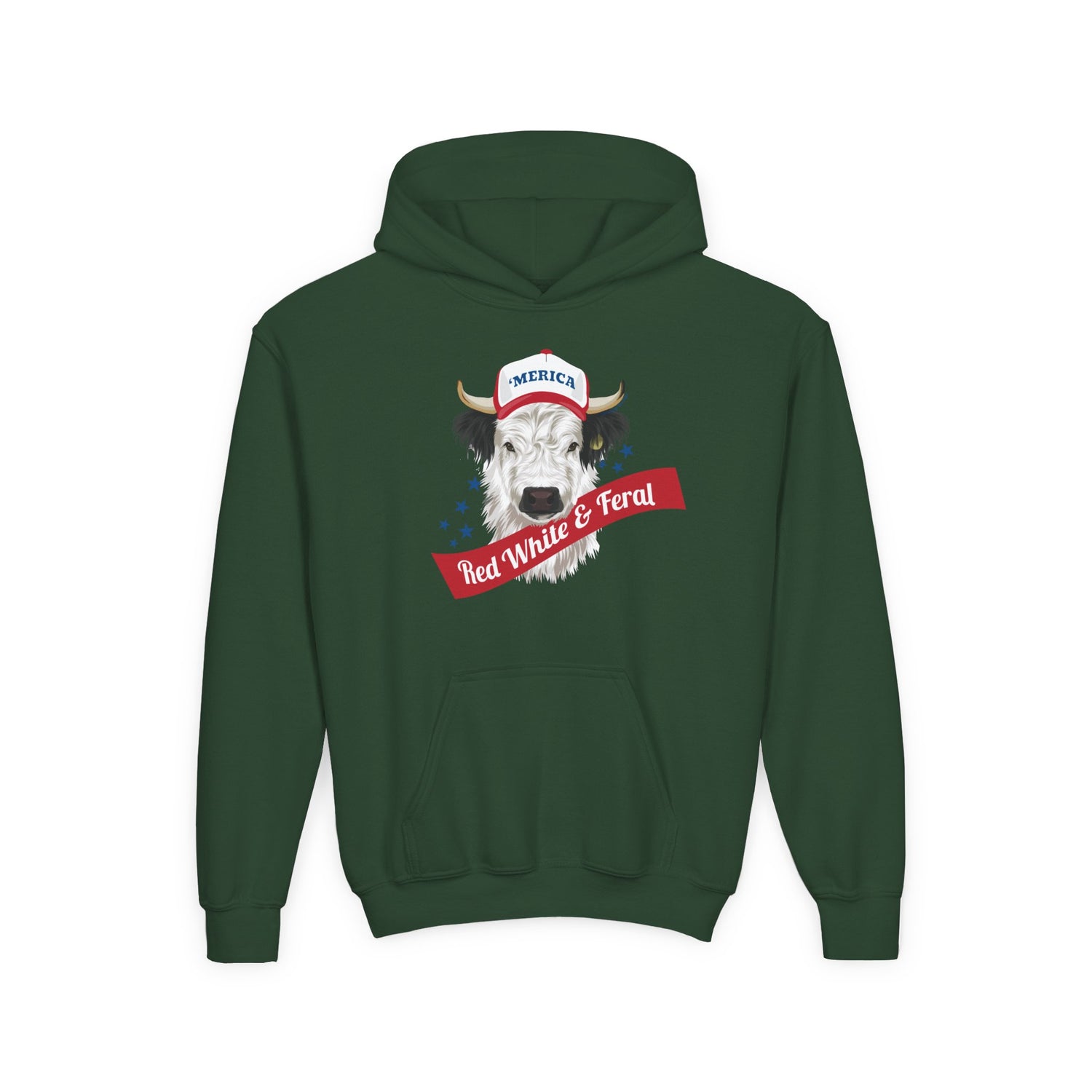KIDS Mini 'Merica Hoodie by Katie Van Slyke™ Forest Green
