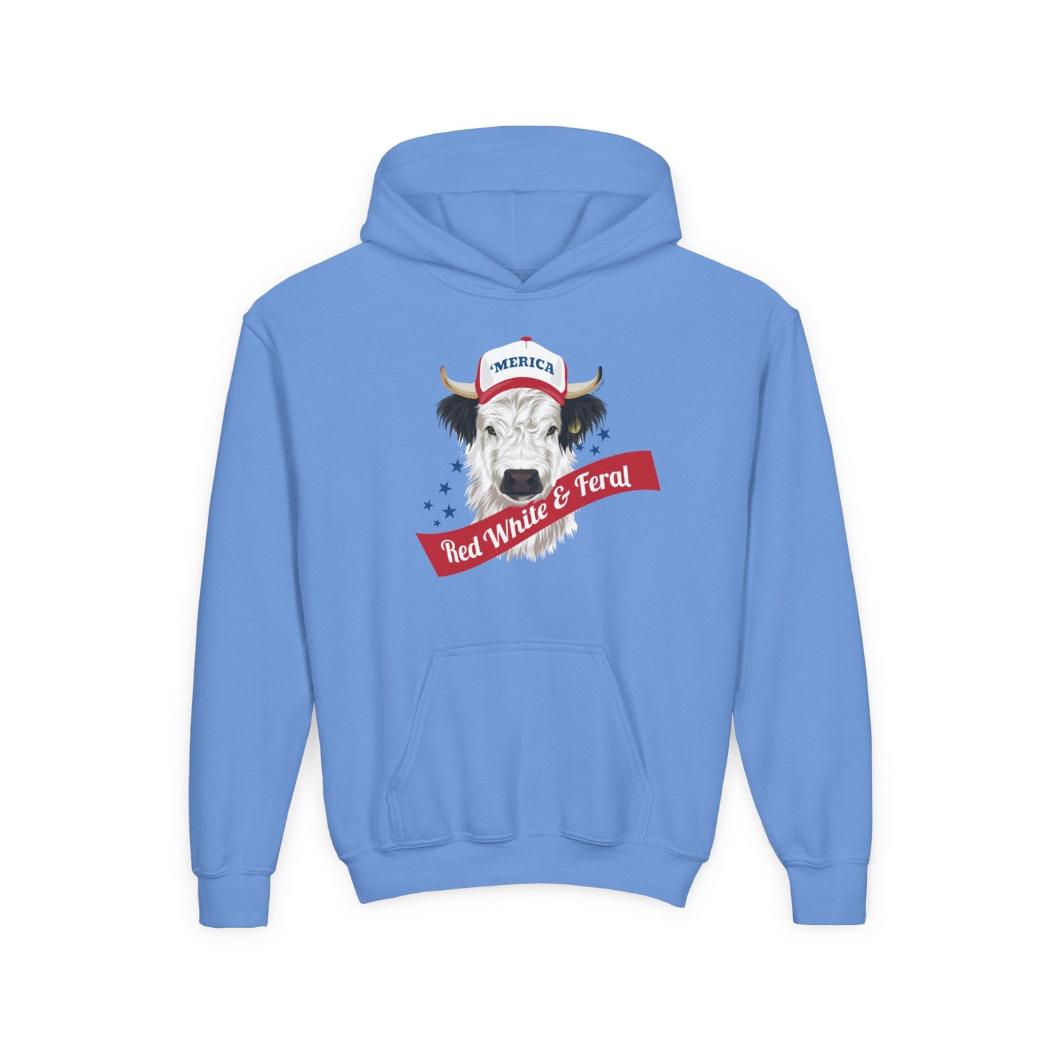 KIDS Mini 'Merica Hoodie by Katie Van Slyke™ Carolina Blue