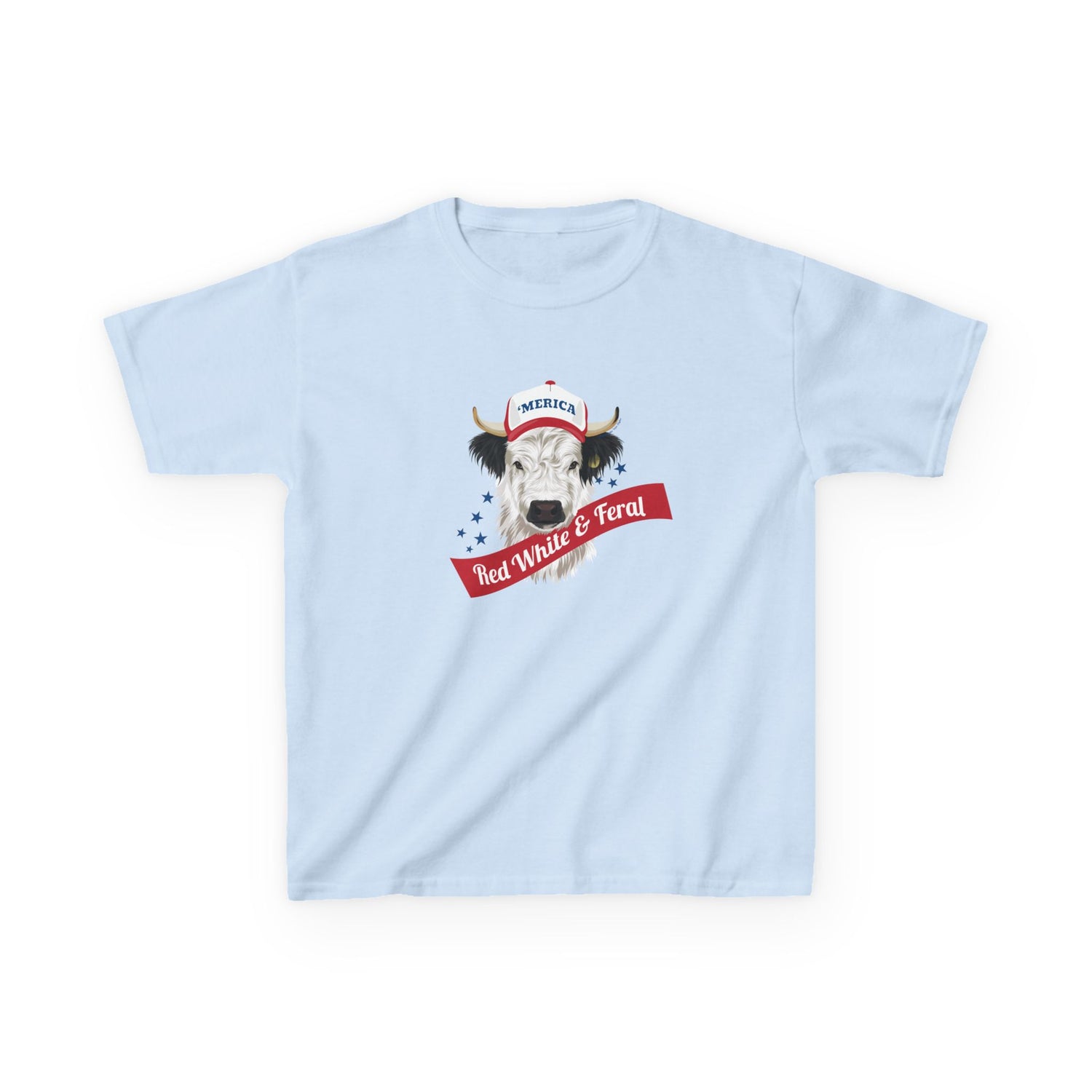 KIDS Mini 'Merica T-Shirt by Katie Van Slyke™ Light Blue