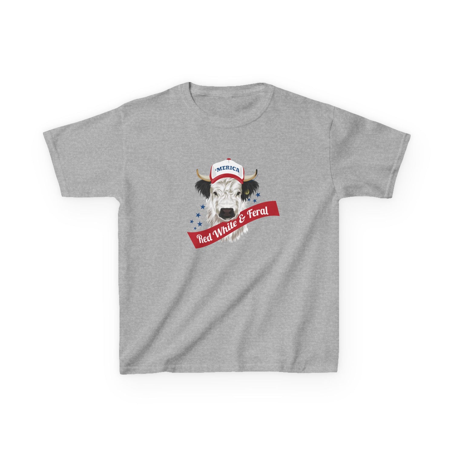 KIDS Mini 'Merica T-Shirt by Katie Van Slyke™ Sport Grey