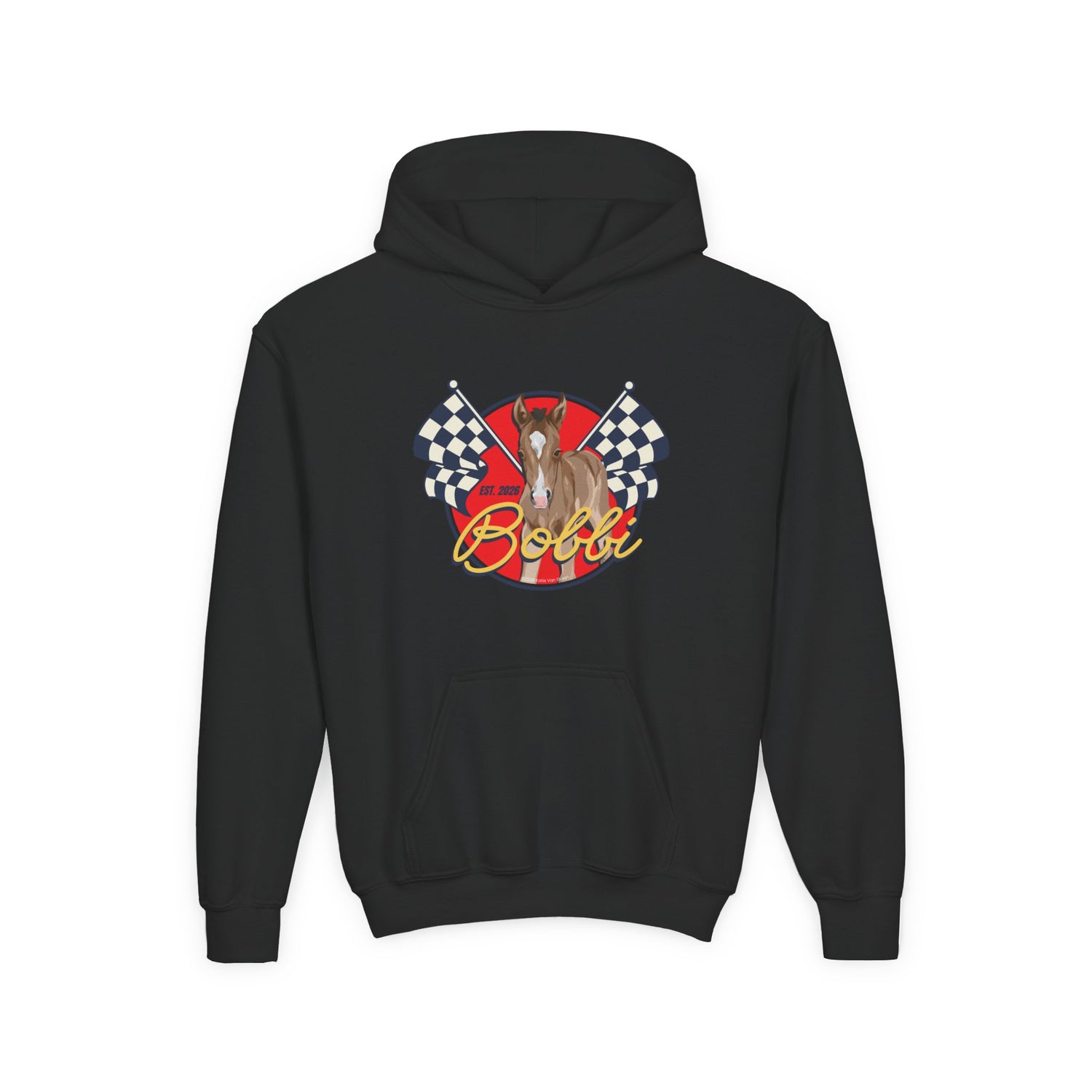 KIDS Racer Bobbi Hoodie by Katie Van Slyke® Black