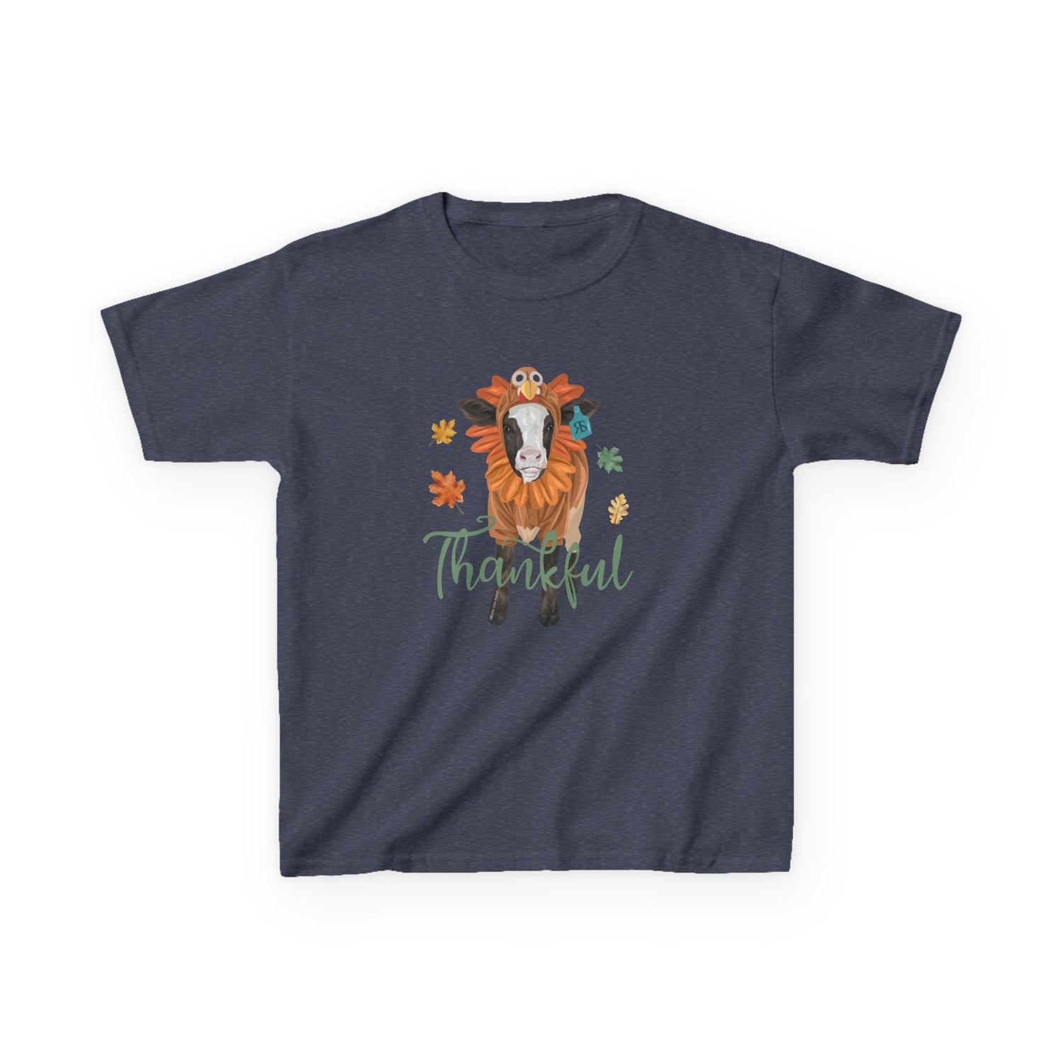 KIDS Turkey Time T-Shirt by Katie Van Slyke™ Heather Navy