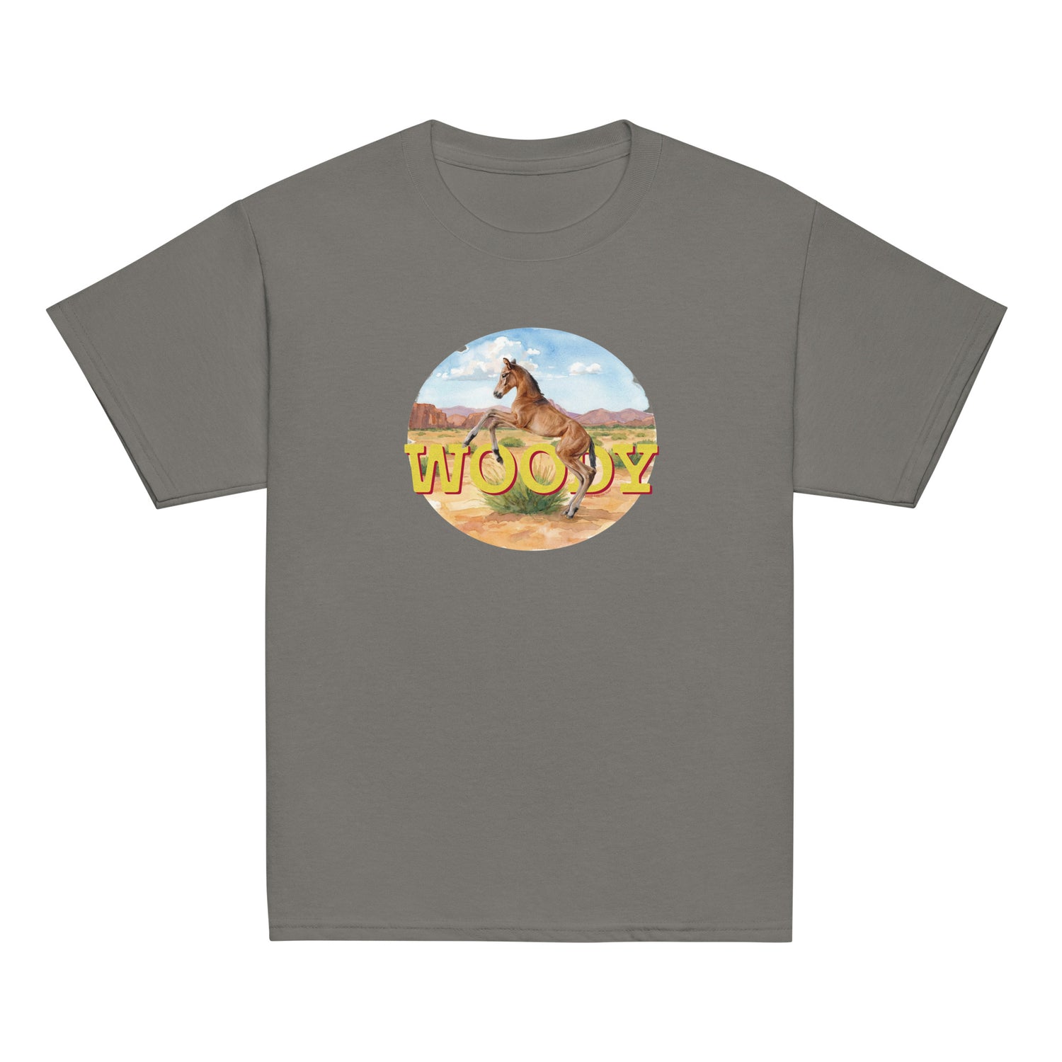 KIDS Woody T-Shirt by Katie Van Slyke - Charcoal