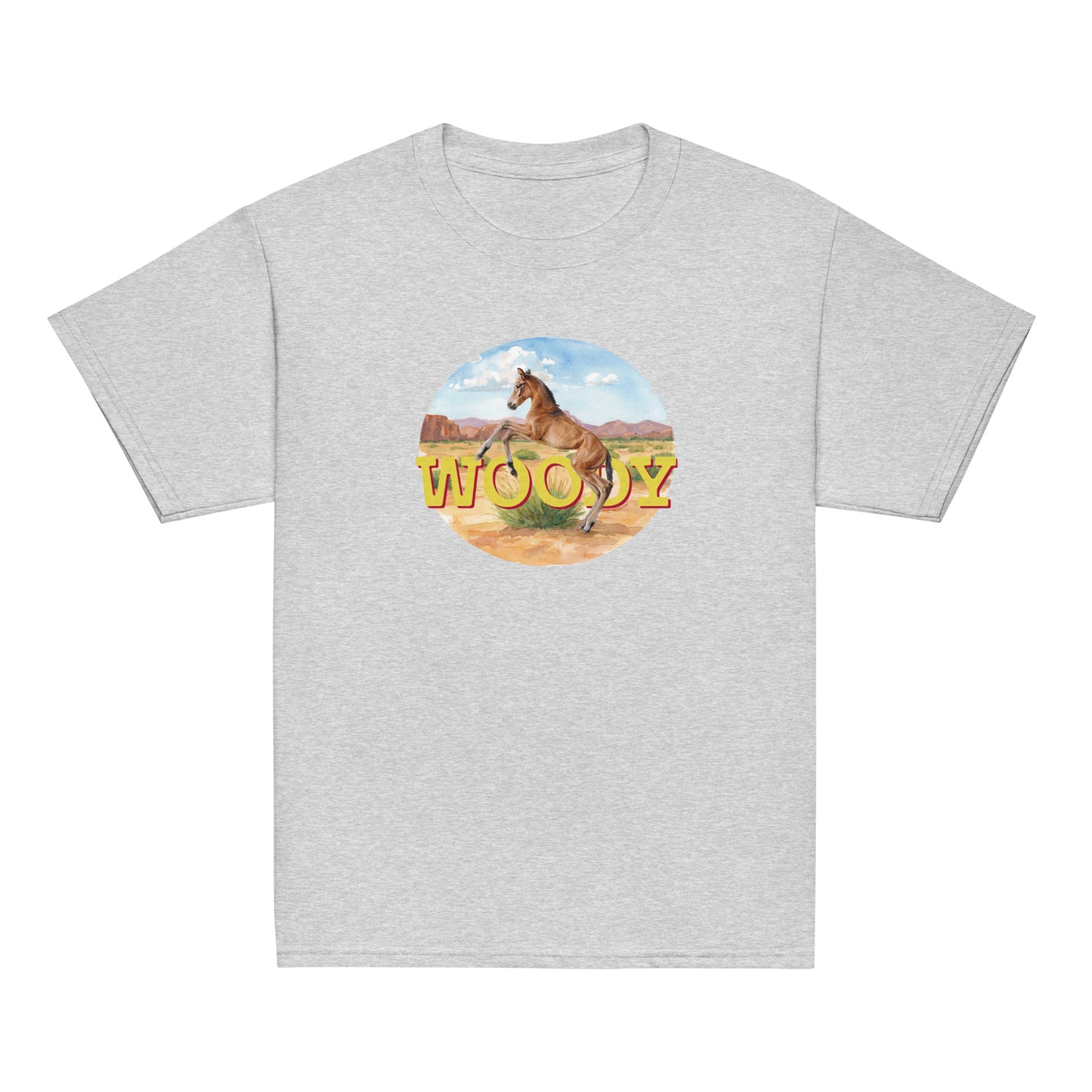 KIDS Woody T-Shirt by Katie Van Slyke - Sport Grey