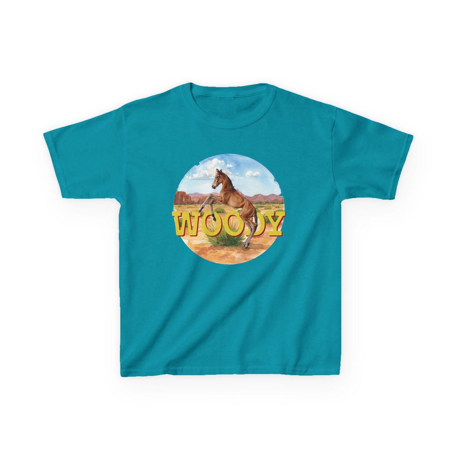 KIDS Woody T-Shirt by Katie Van Slyke® Tropical Blue