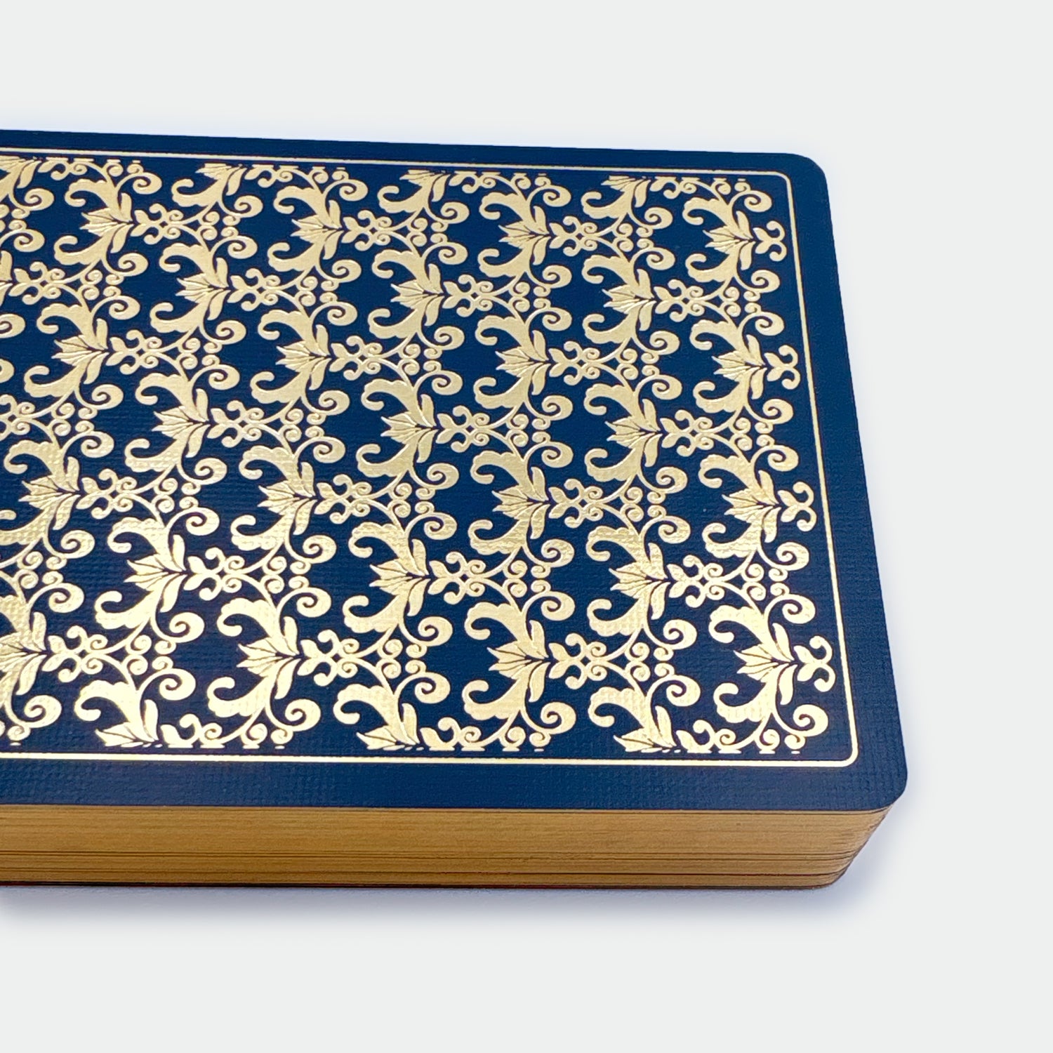 deck of cards with gold edge and back