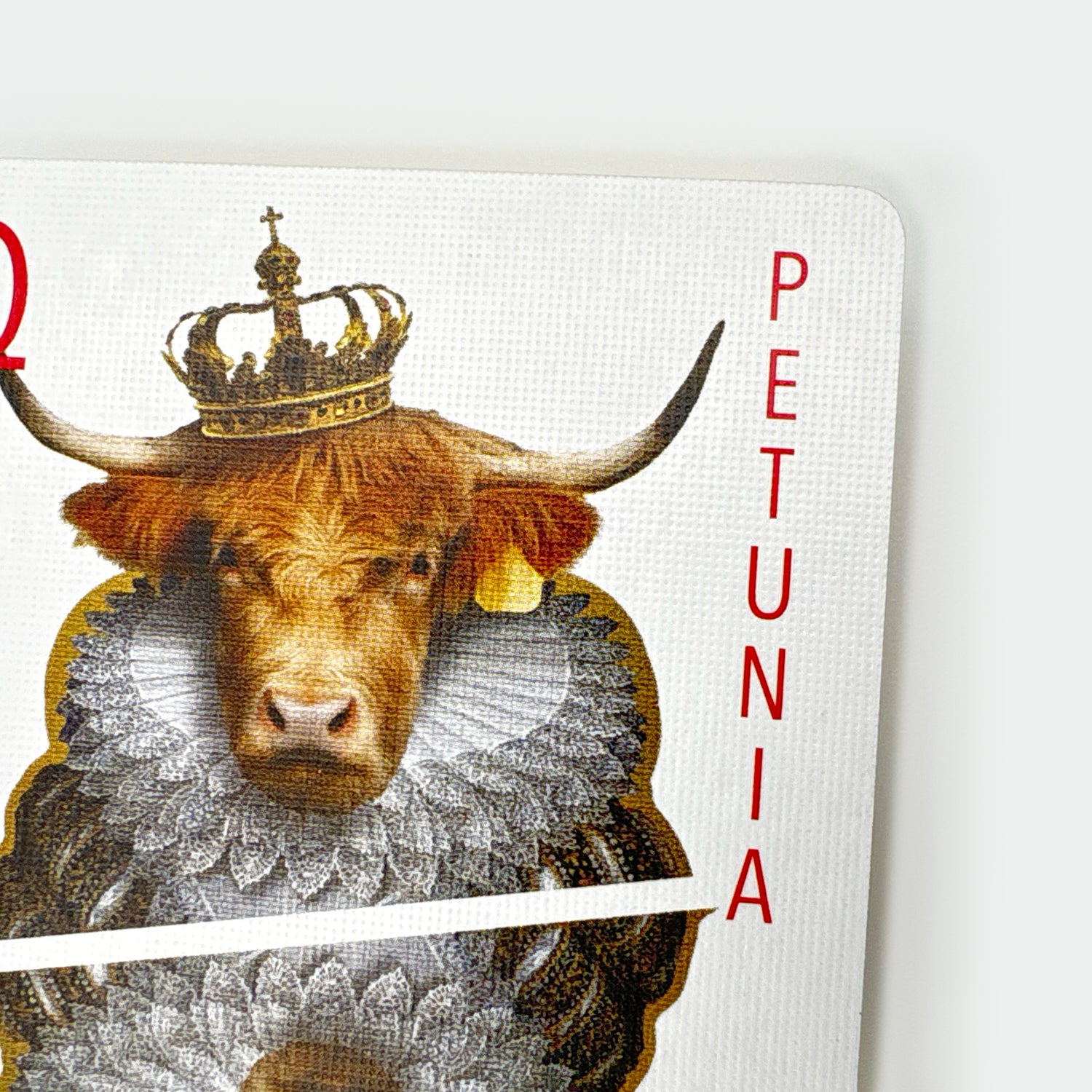 playing card with cow